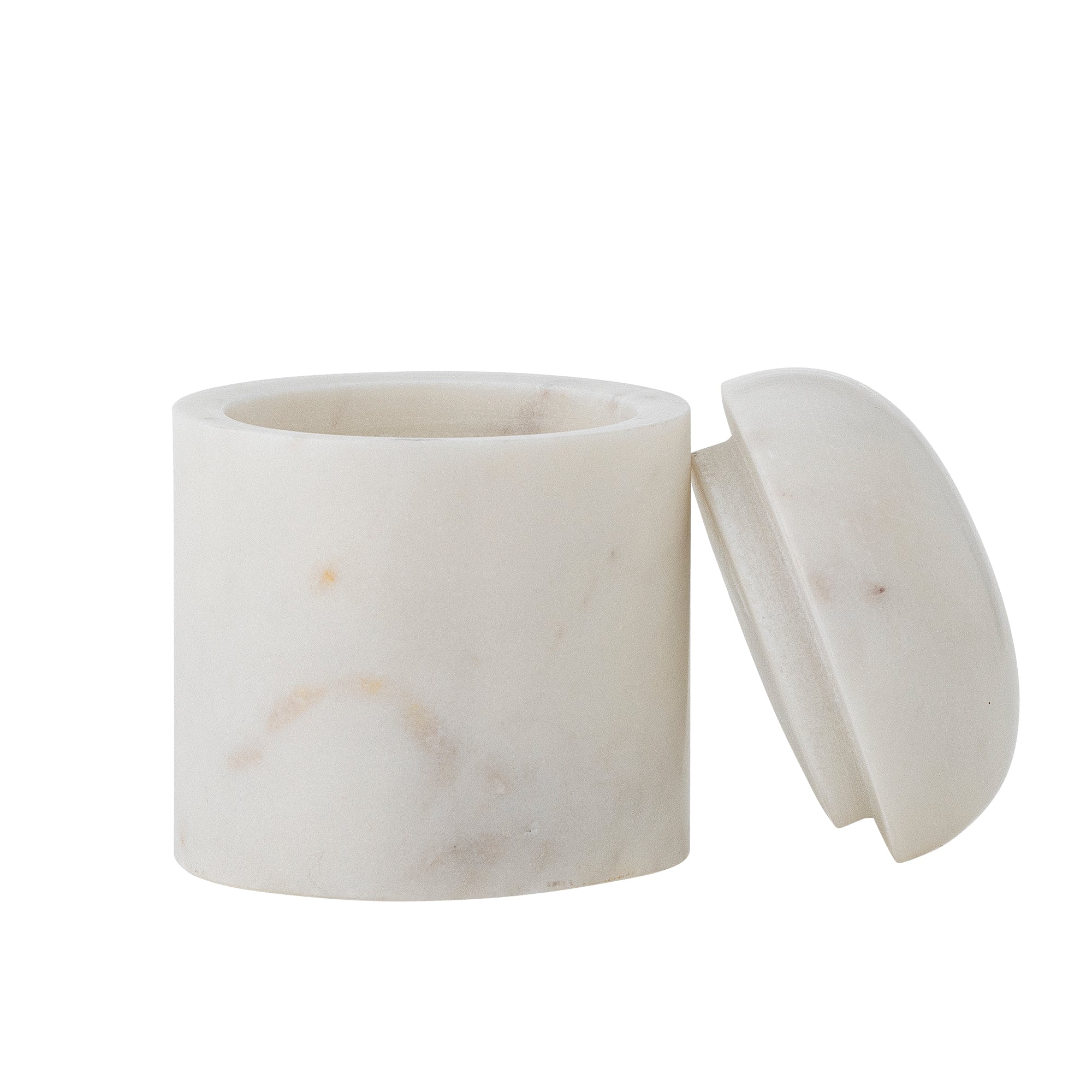 Bloomingville Lira Burk med Lock, Vit, Marmor