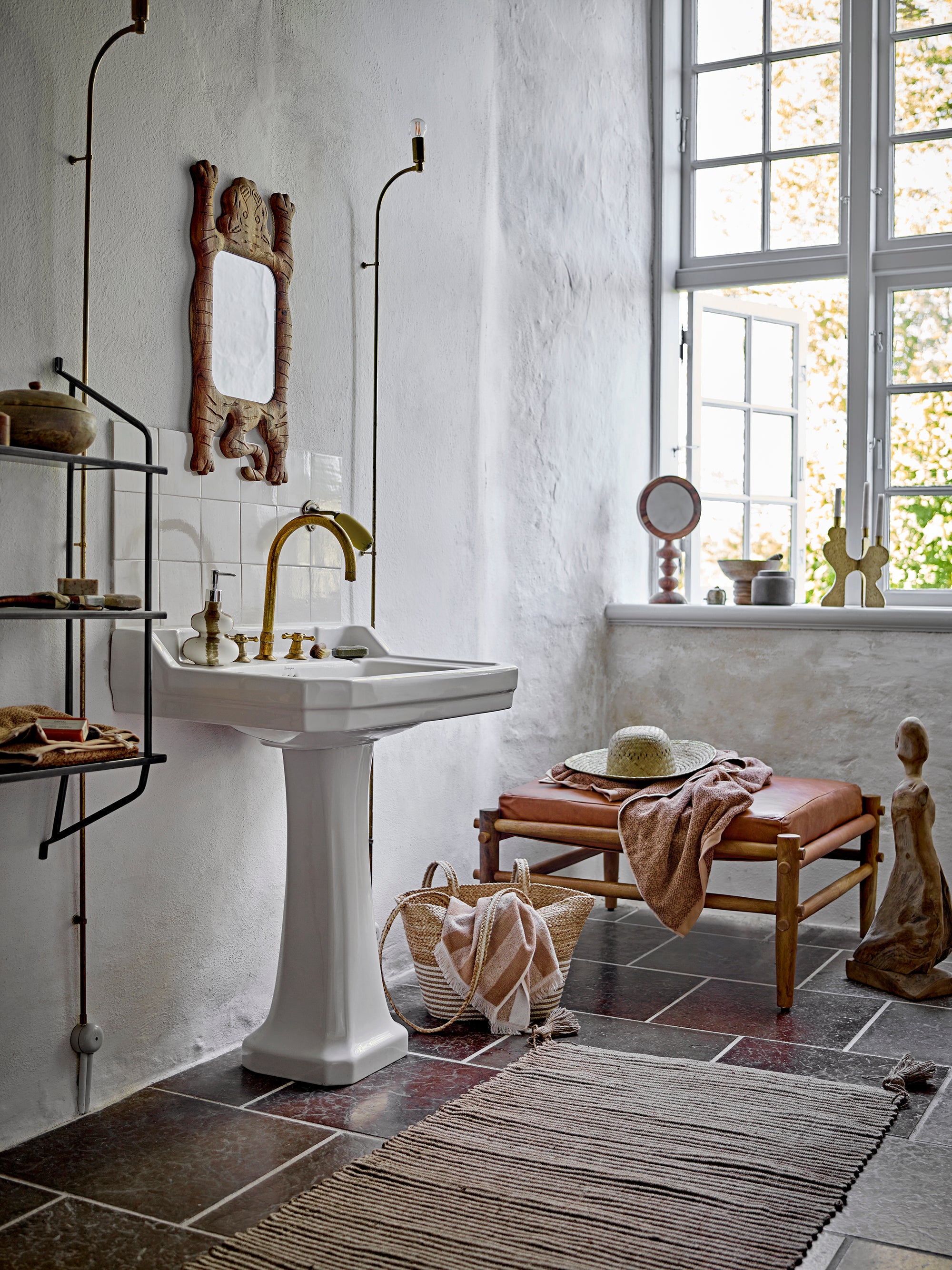 Bloomingville Malukka Bordsspegel, Brun, Akacia