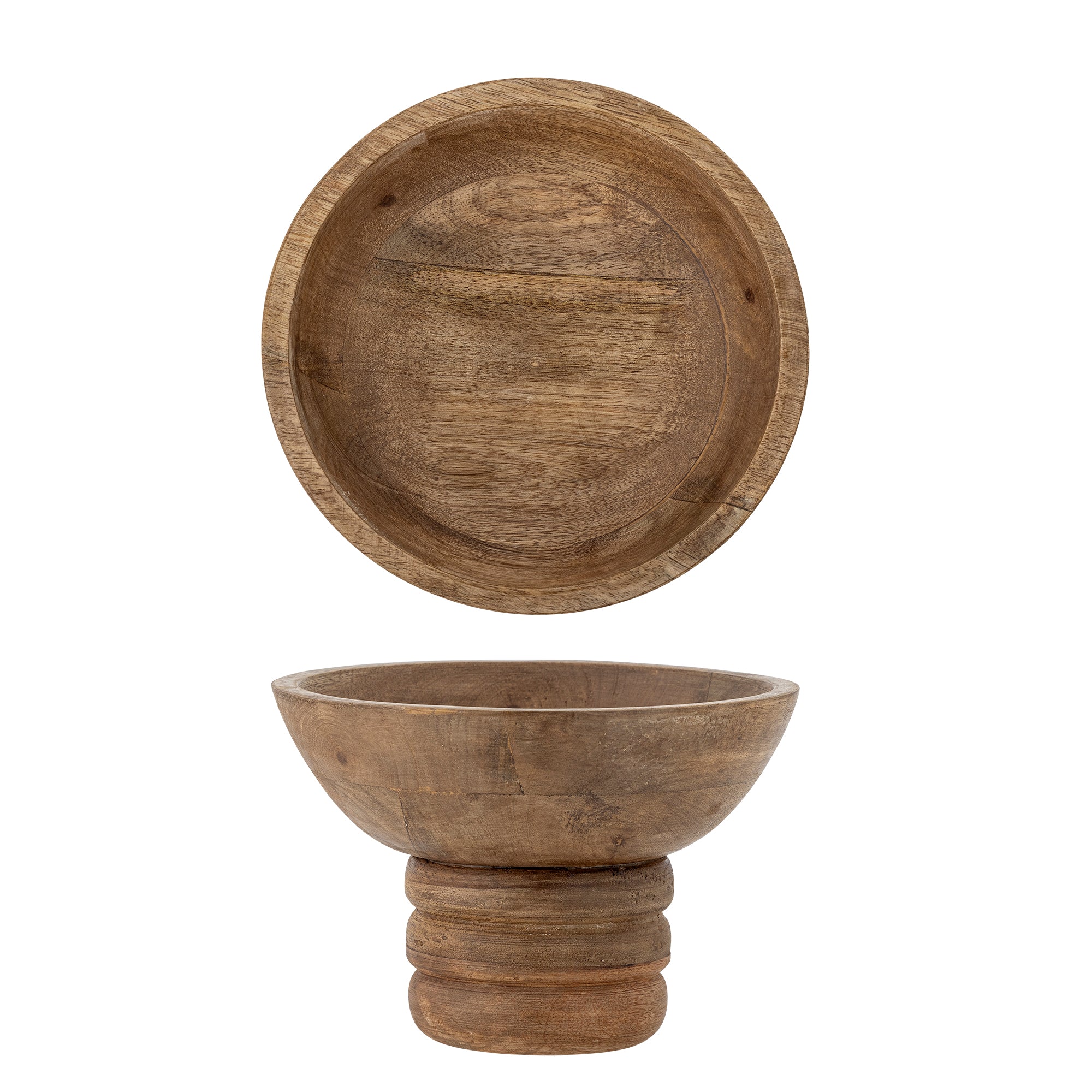 Bloomingville Nanuka Piedestal Skål, Natur, FSC 100%® Mango