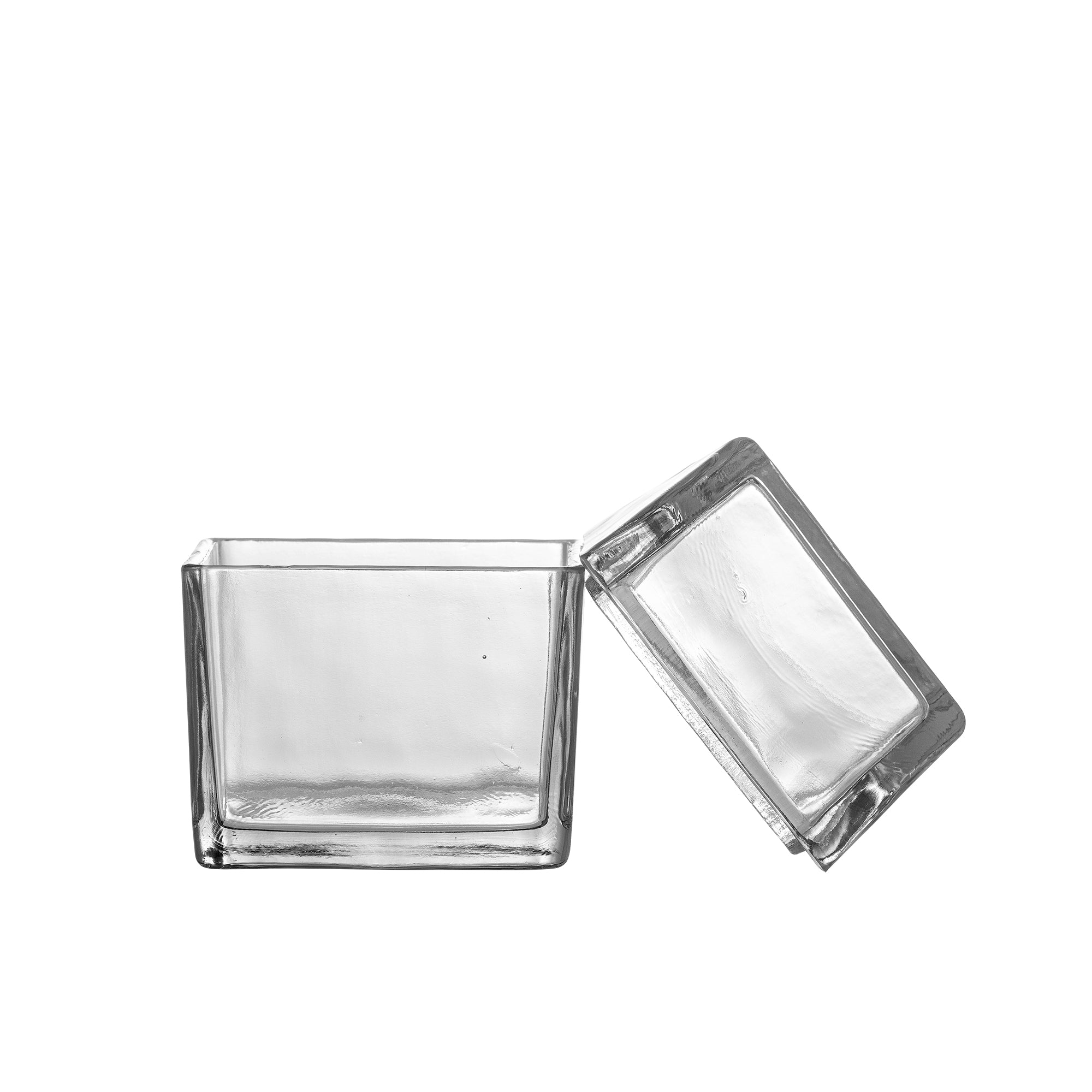 Bloomingville Elius Burk med Lock, Klar, Återvunnet Glas