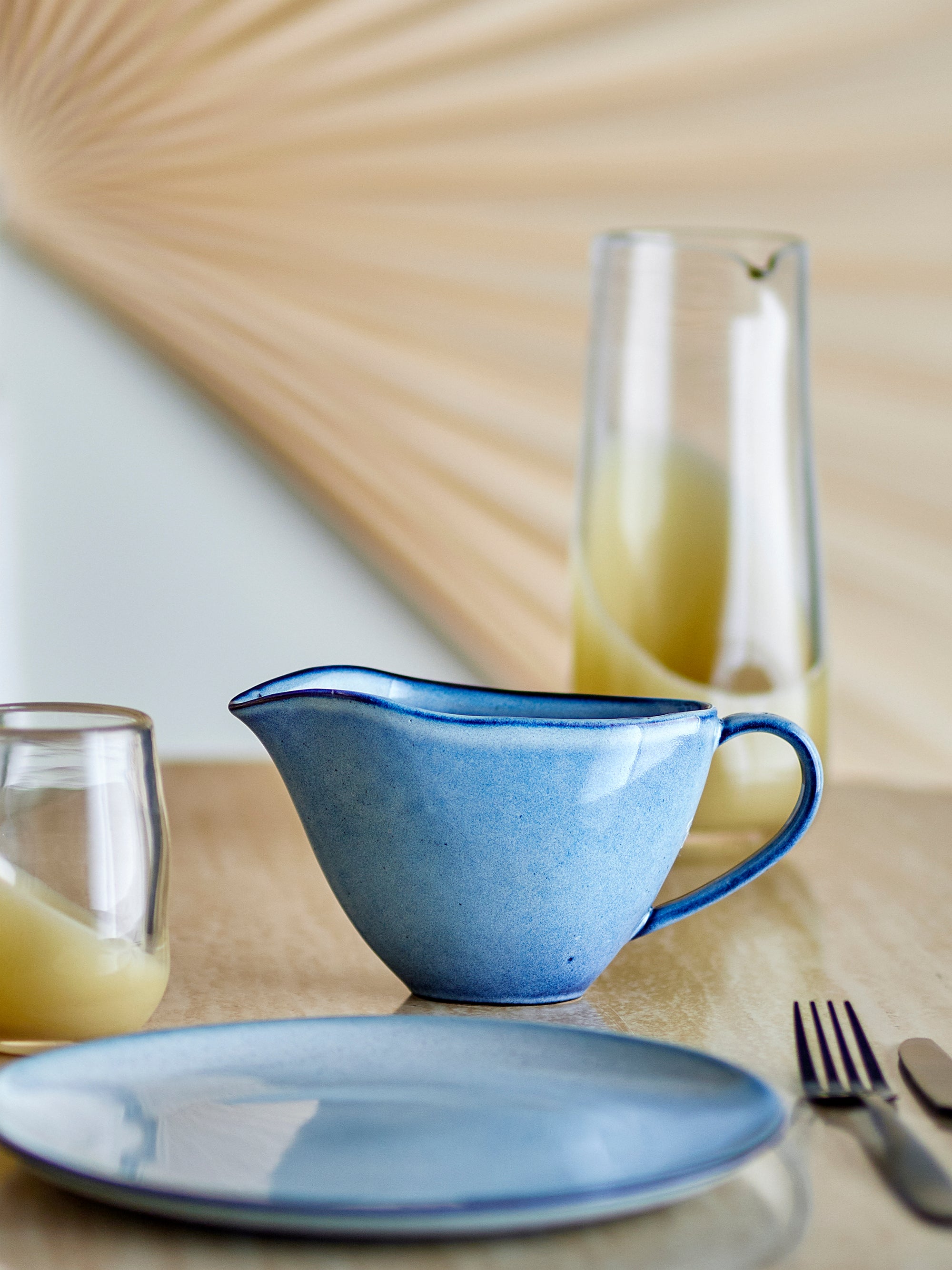 Bloomingville Sandrine Såskanna, Blå, Stengods