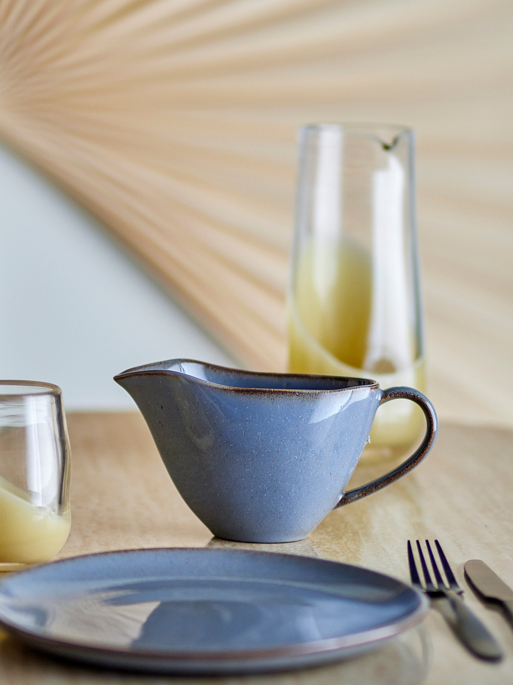 Bloomingville Sandrine Såskanna, Grå, Stengods