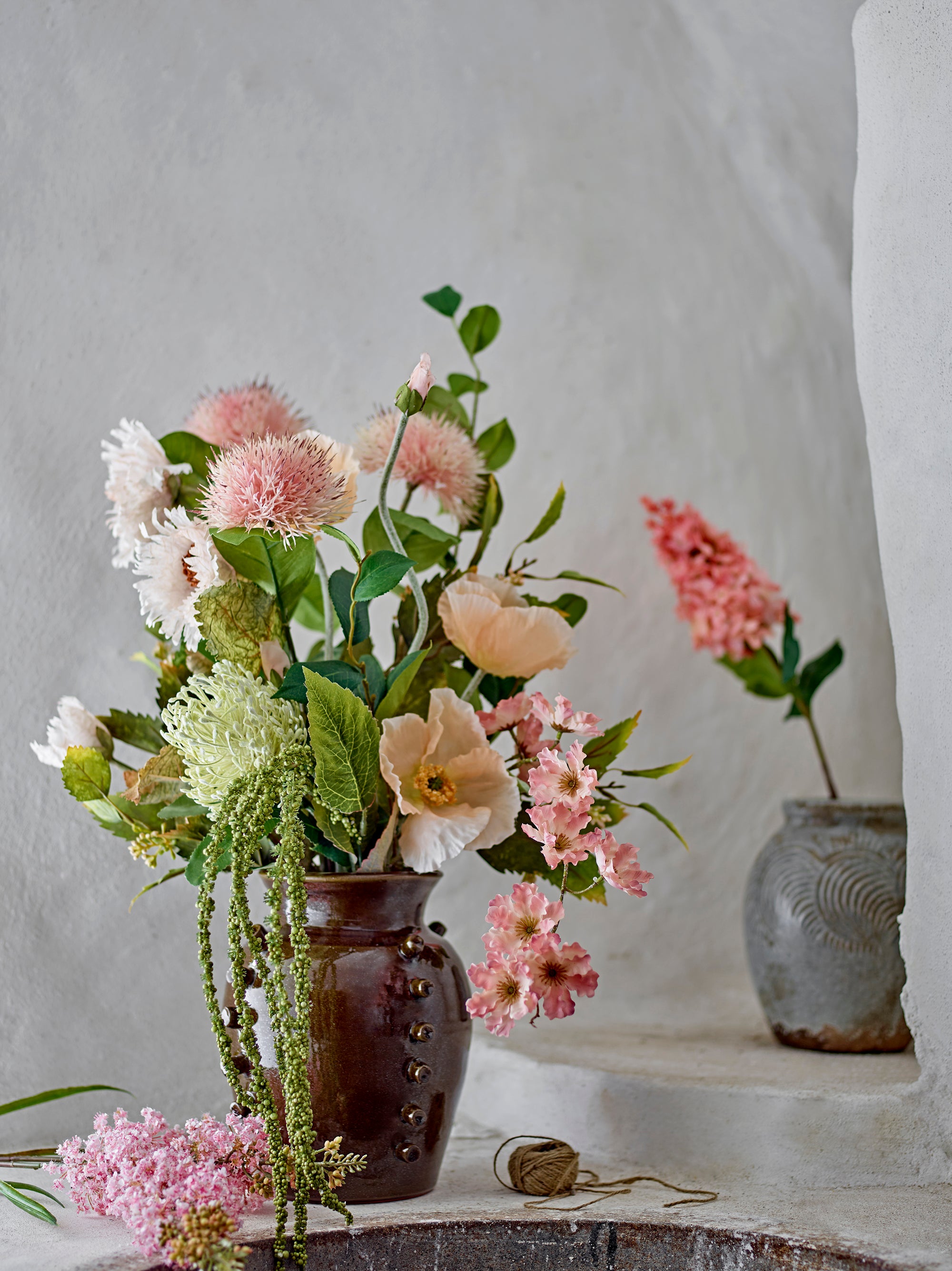 Bloomingville Needle Blomstjälk, Gul, Konstgjorda Blommor