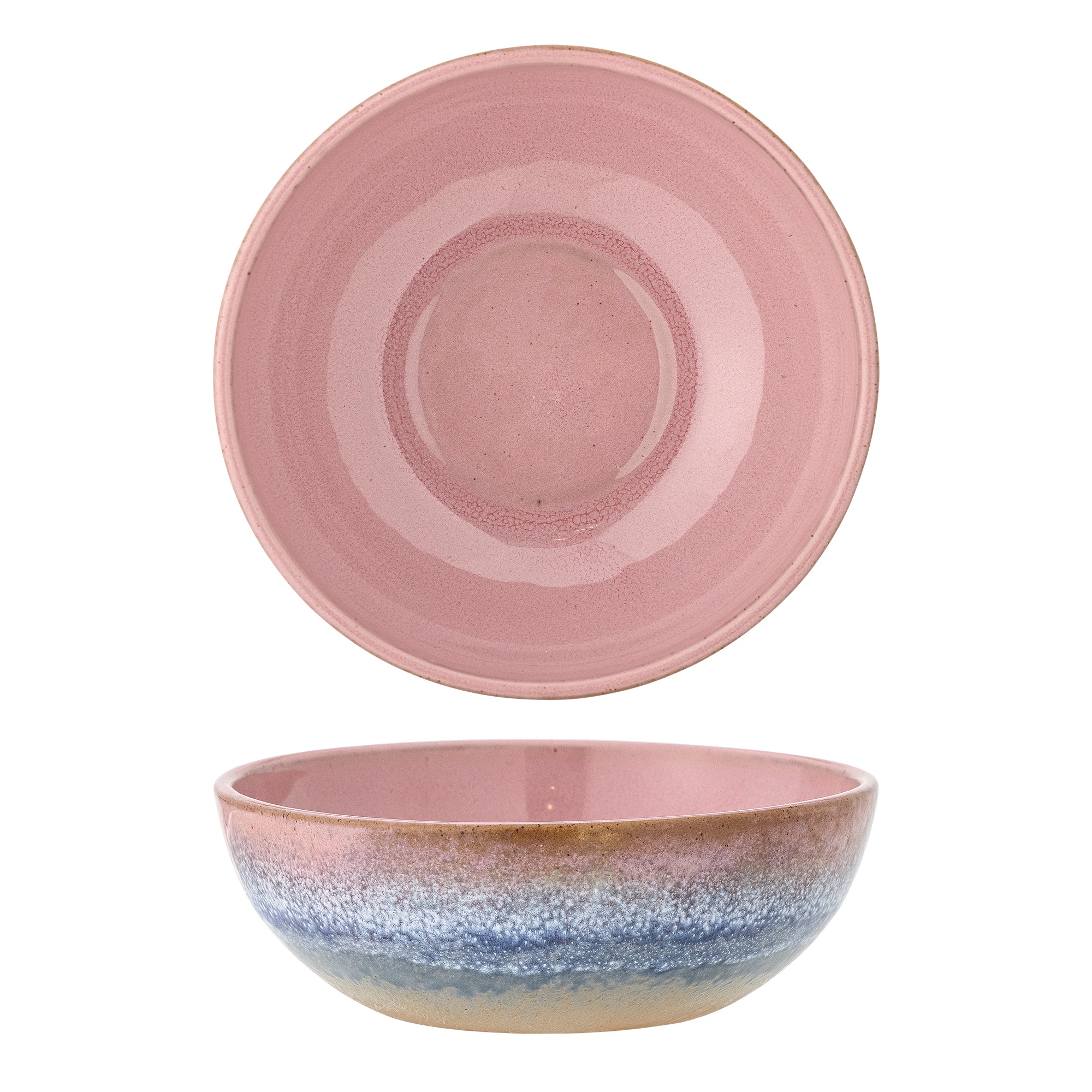 Bloomingville Paula Skål, Rosa, Stengods