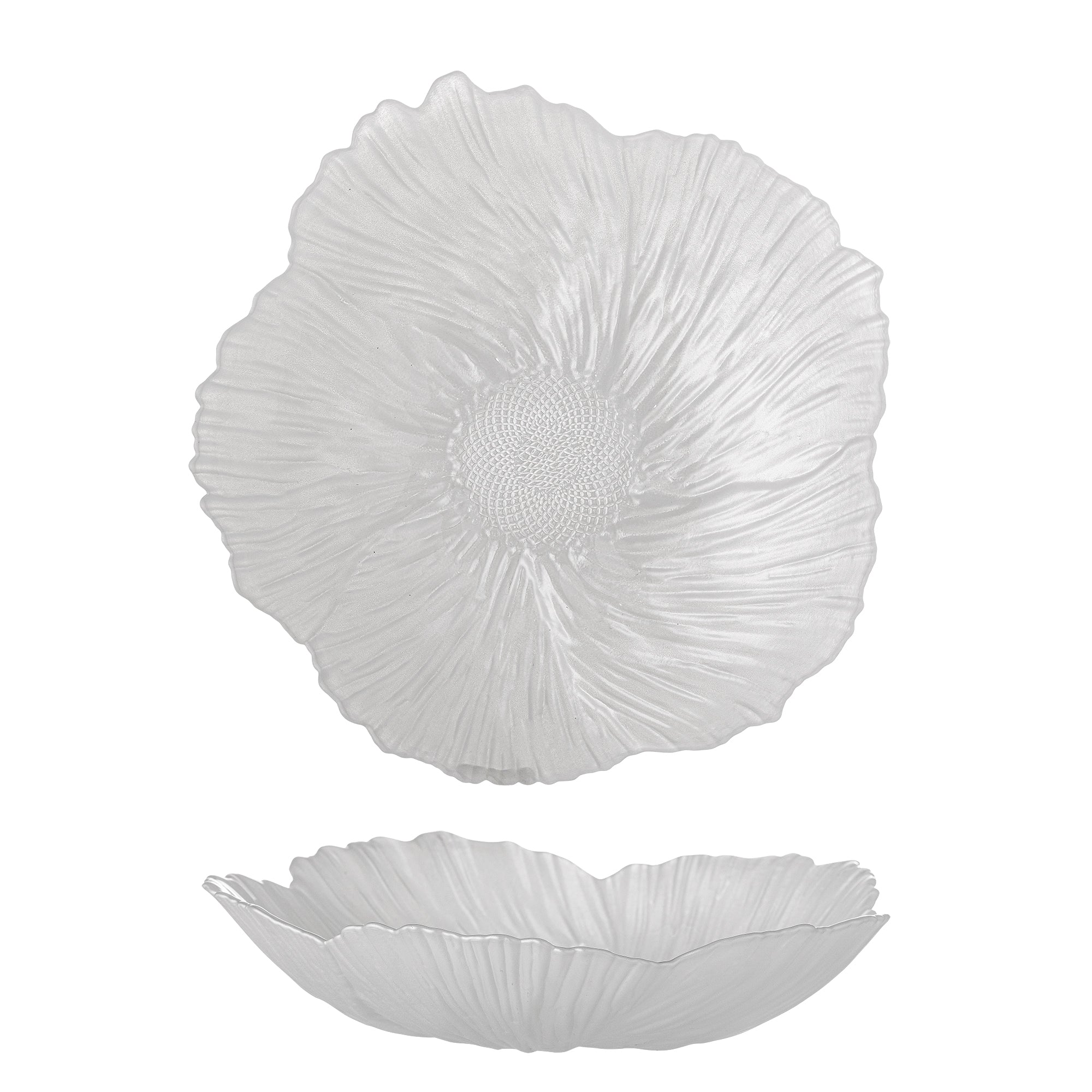 Bloomingville Iani Skål, Vit, Glas