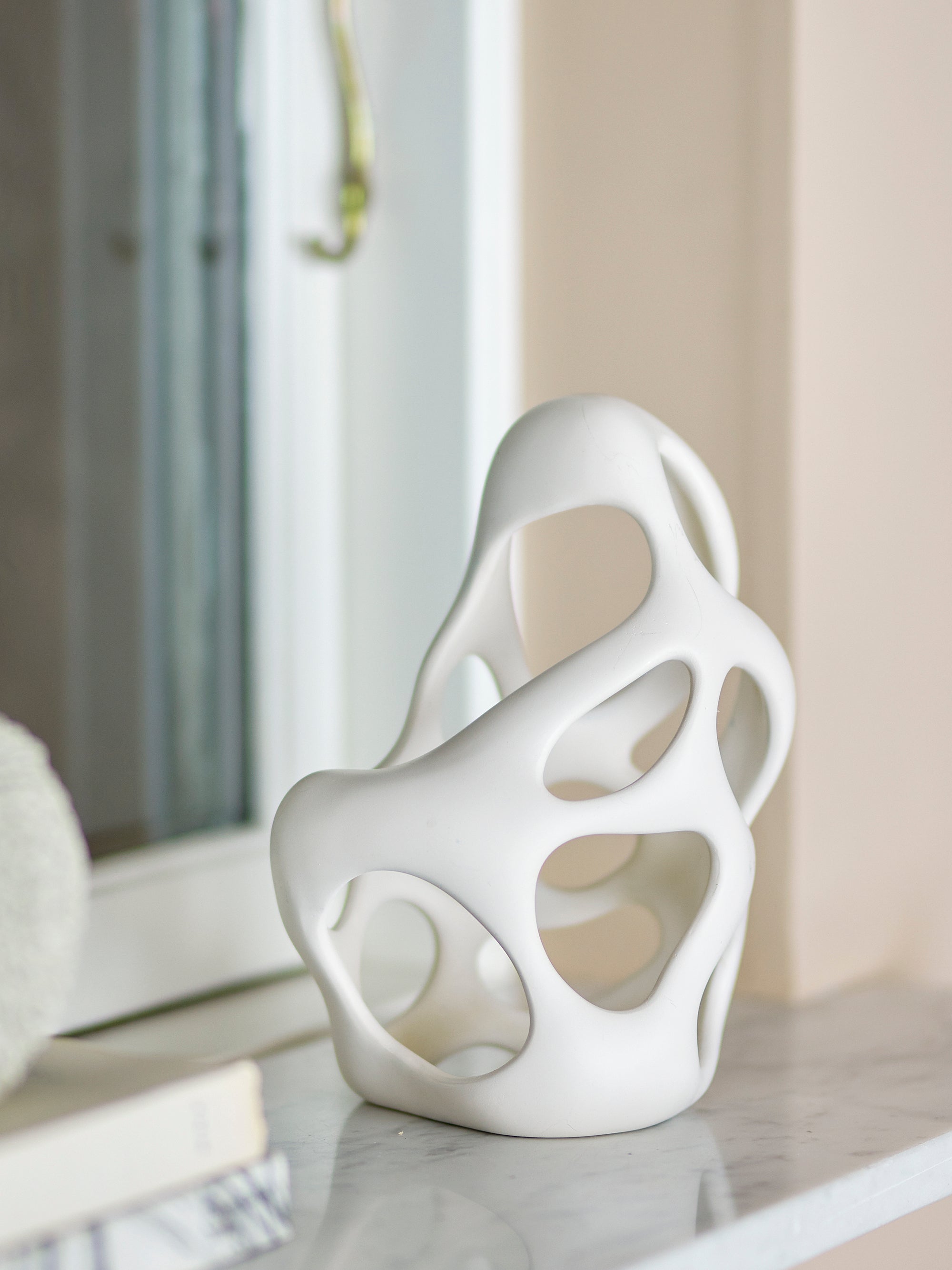 Bloomingville Chanet Deco, Vit, Polyresin