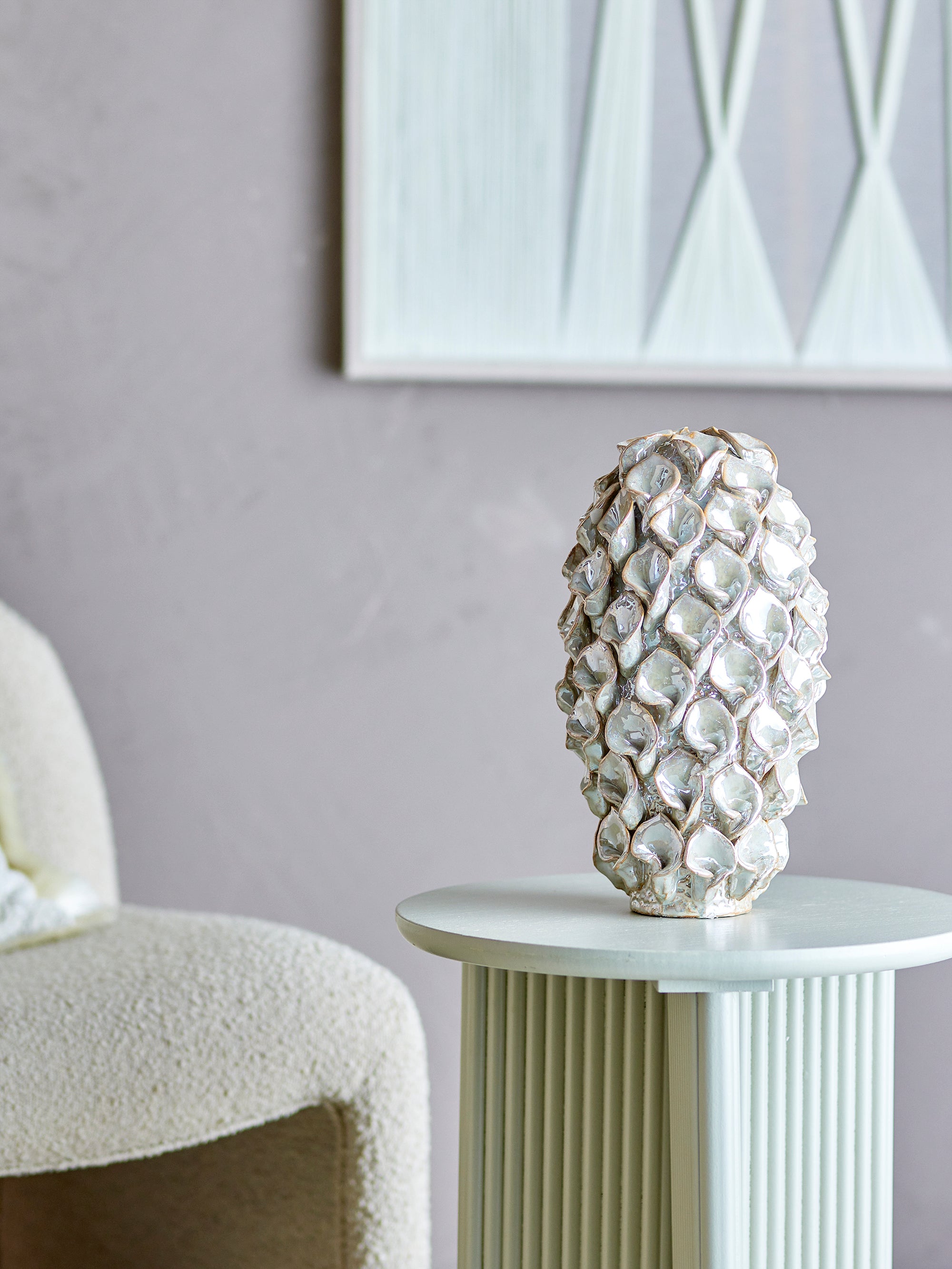 Bloomingville Glenda Deco, Vit, Stengods