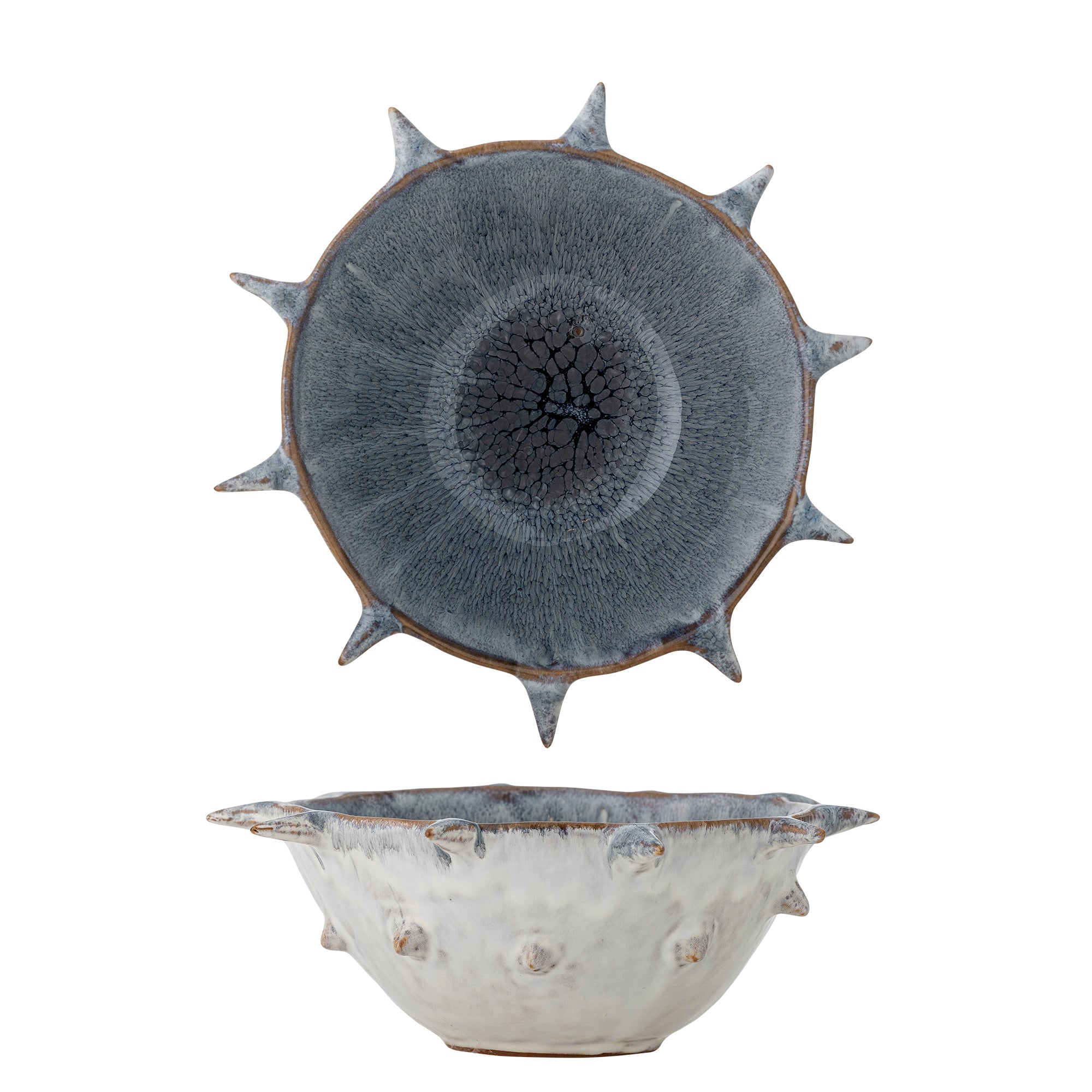 Bloomingville Edie Skål, Blå, Stengods