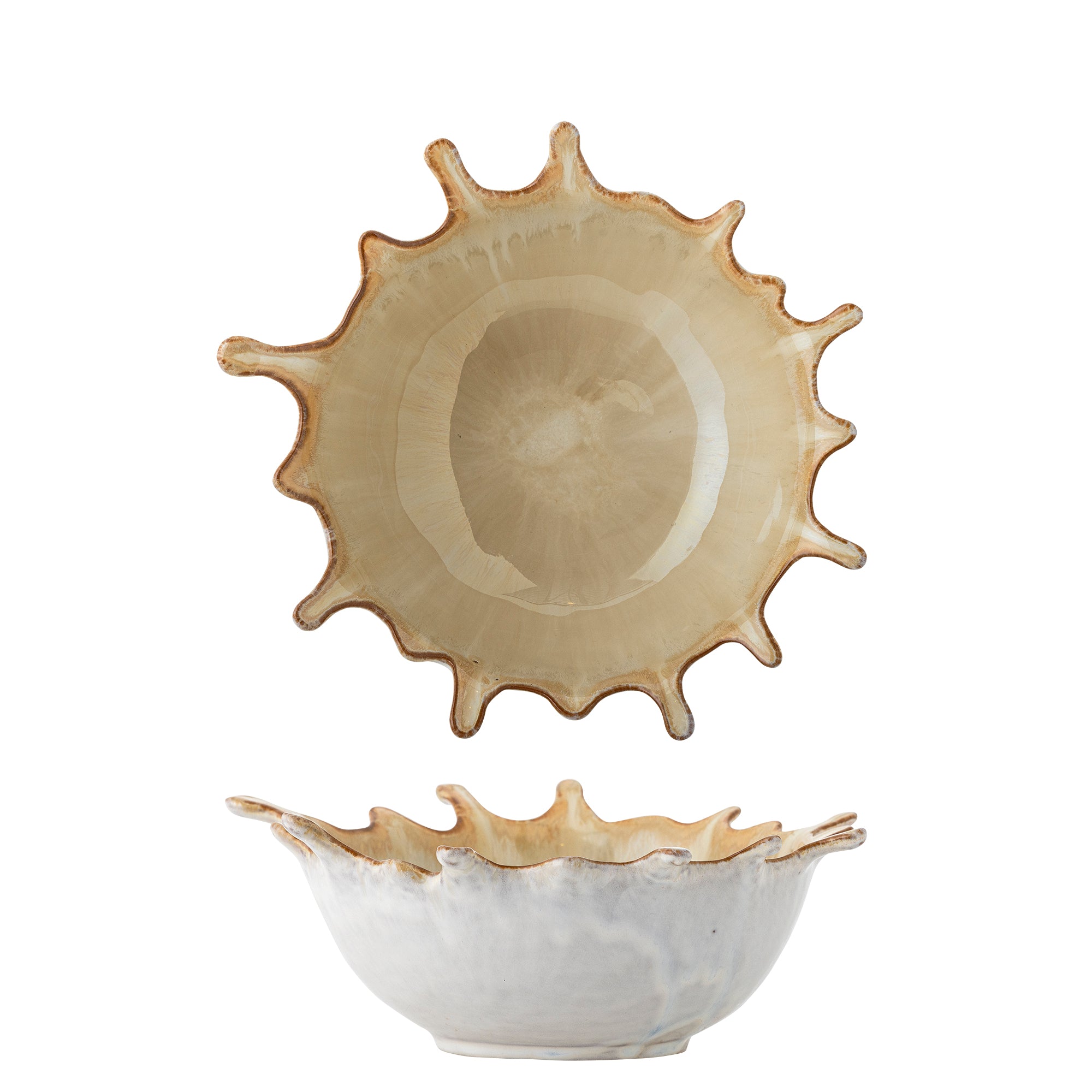 Bloomingville Alcott Bowl, Natur, Stengods