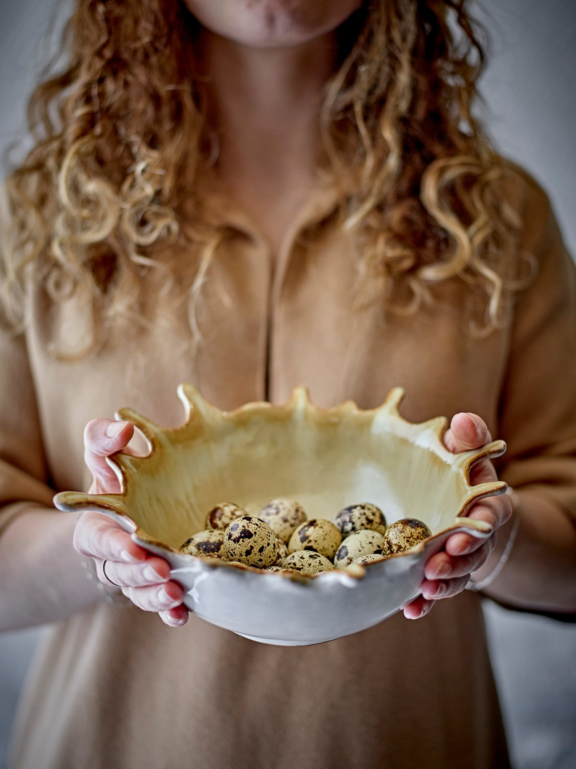 Bloomingville Alcott Bowl, Natur, Stengods