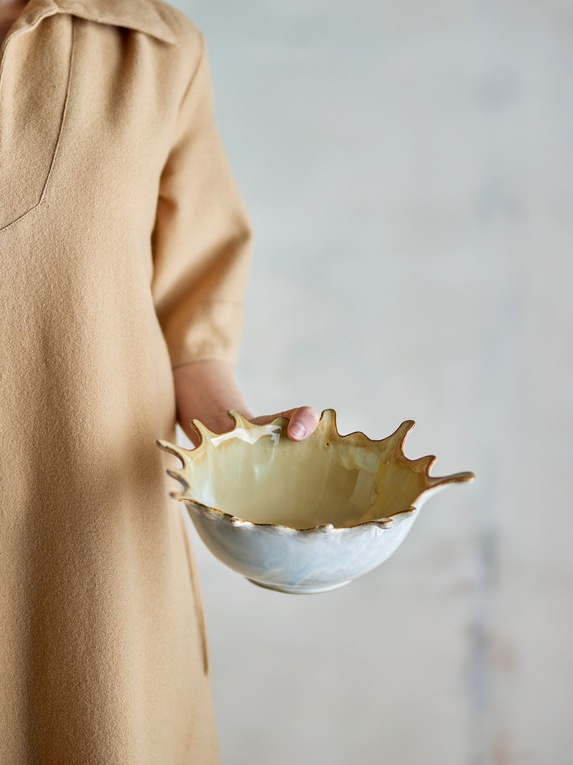 Bloomingville Alcott Bowl, Natur, Stengods