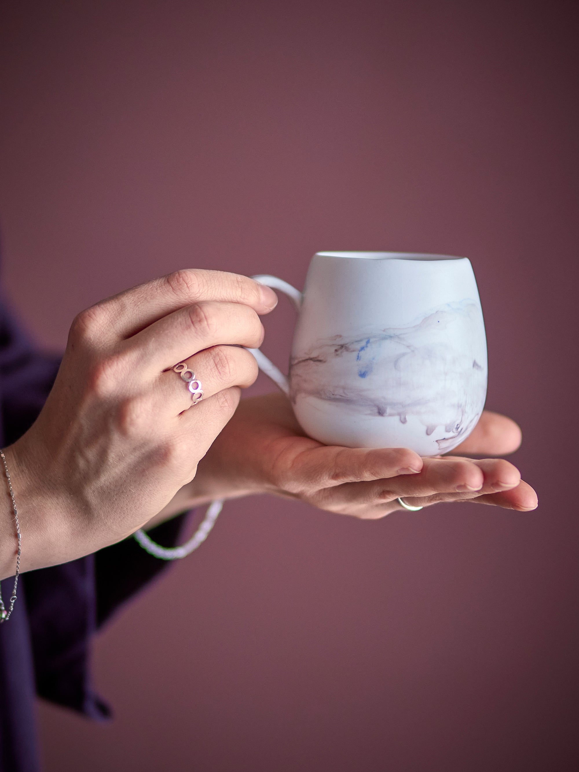 Bloomingville Lyre Bägare, Brun, Stengods