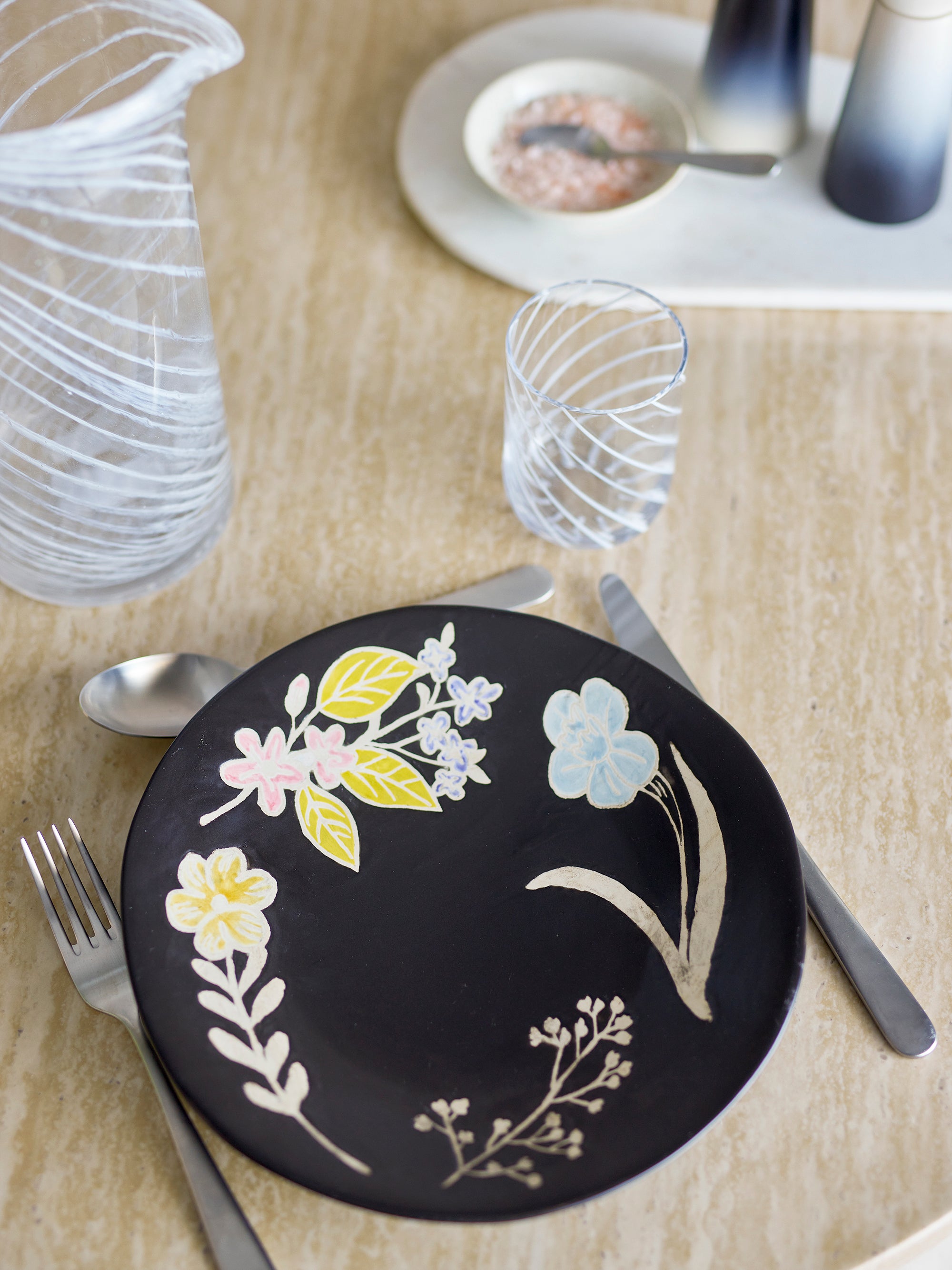 Bloomingville Amberly Serveringsbricka, Multi, Stengods