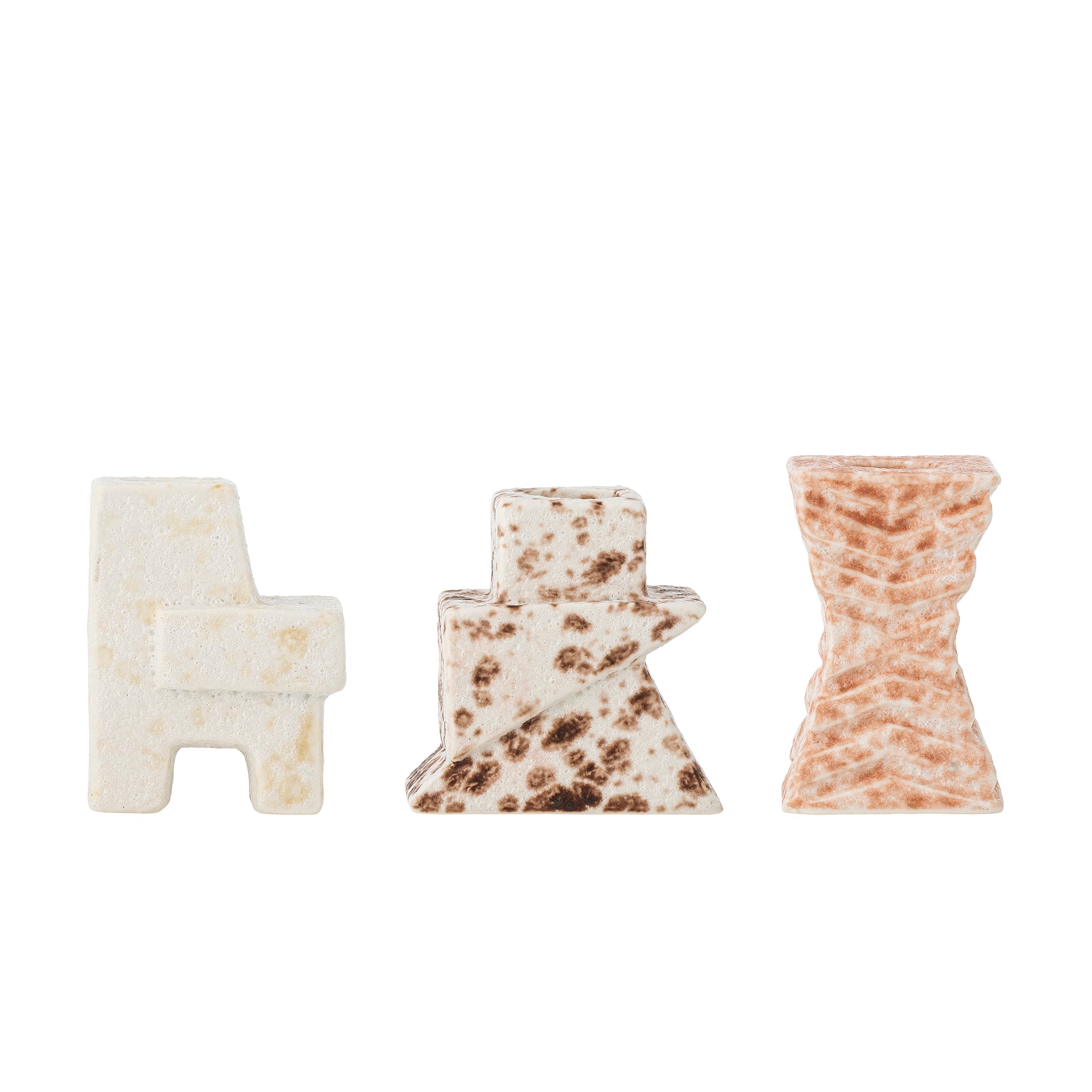 Bloomingville Blanchard Ljusstake, Natur, Stengods