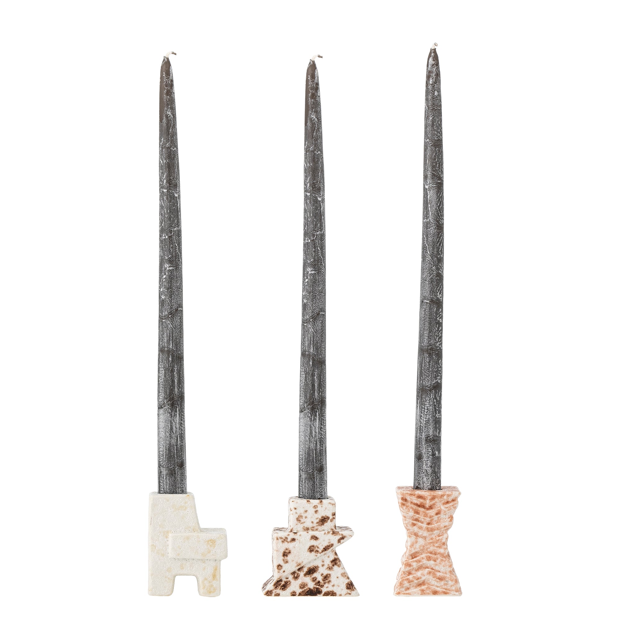 Bloomingville Blanchard Ljusstake, Natur, Stengods