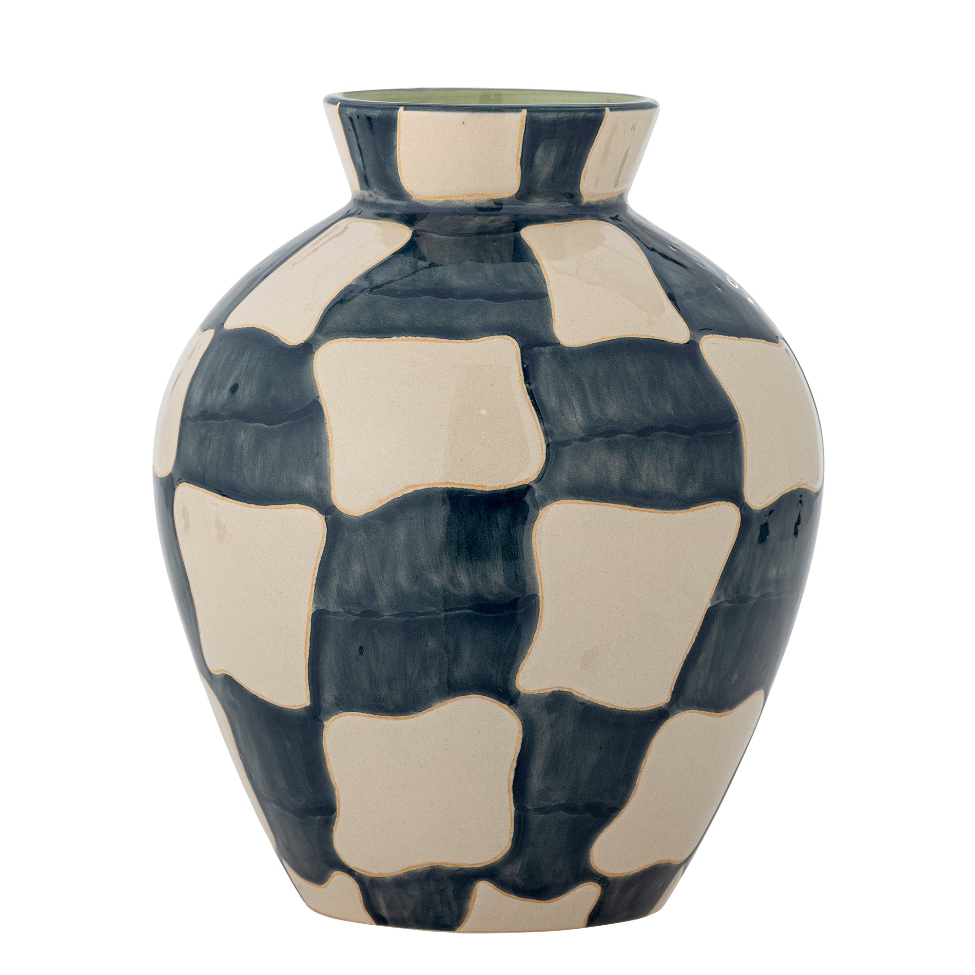 Bloomingville Check Vas, Multi, Stengods