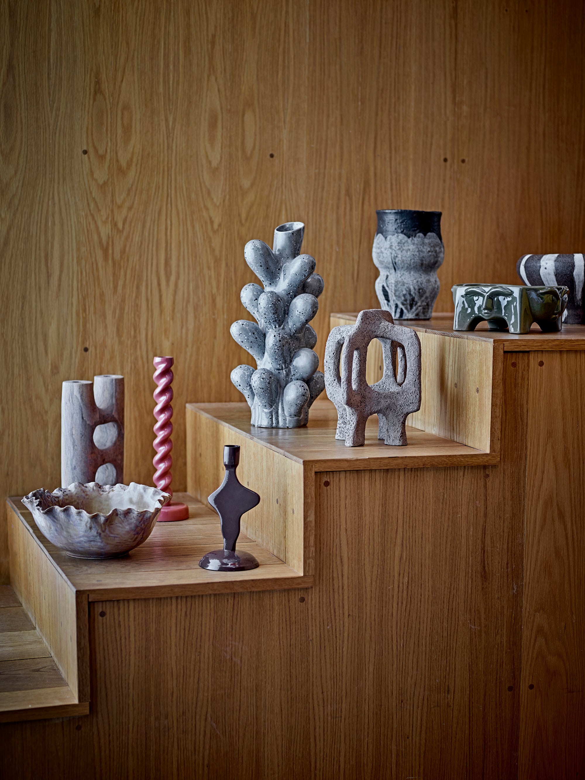 Bloomingville Nash Skål, Brun, Stengods