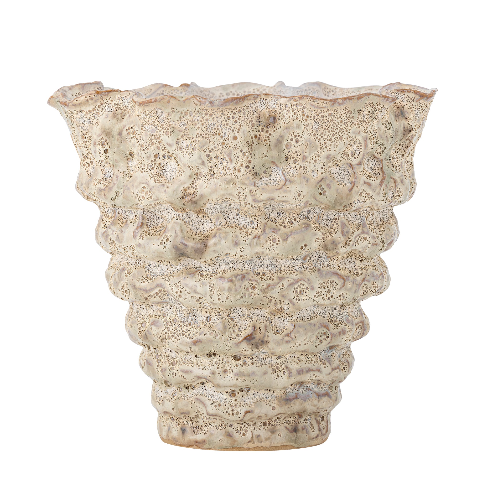 Bloomingville Colleen Blomkruka, Vit, Stengods