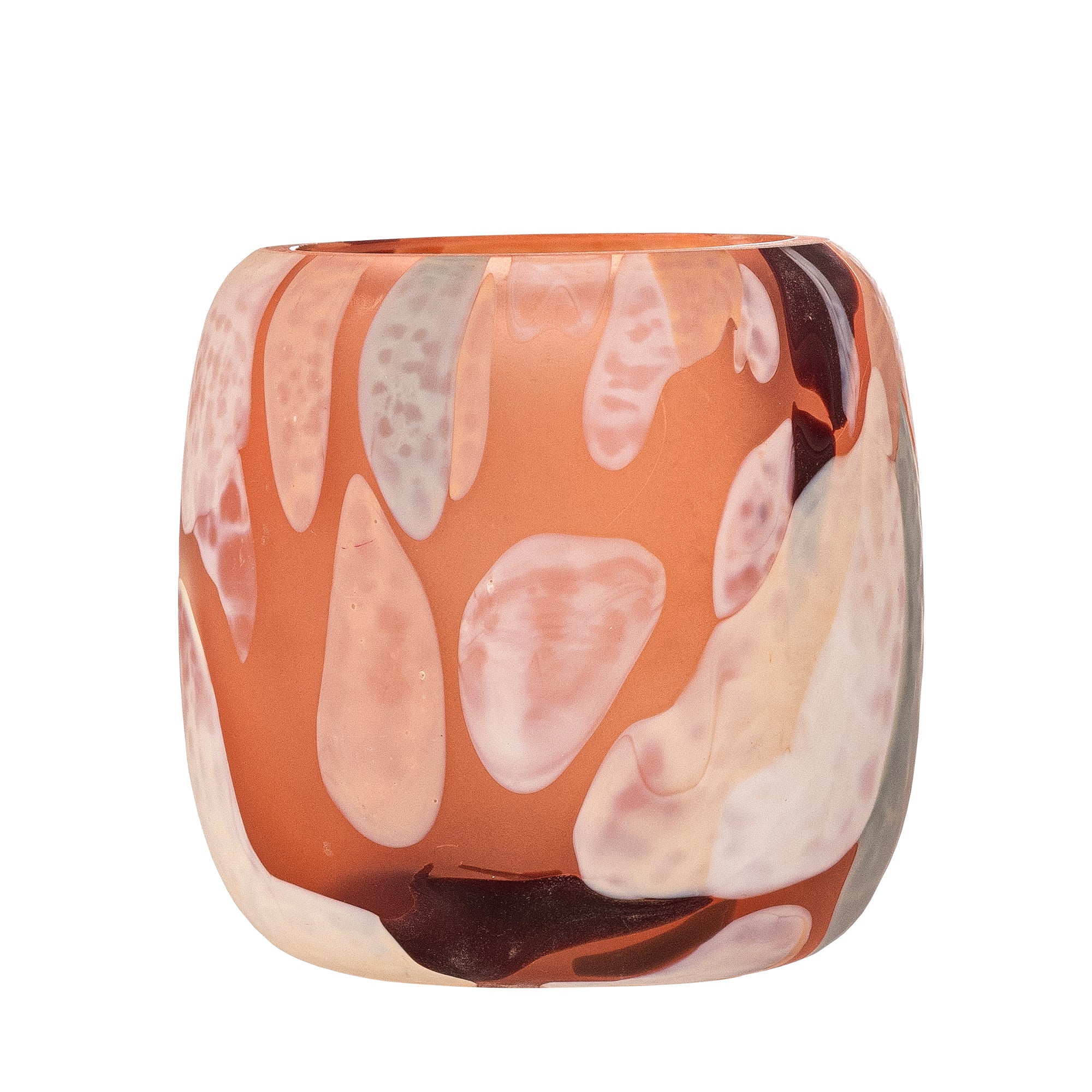 Bloomingville Karan Värmeljushållare, Rosa, Återvunnet Glas