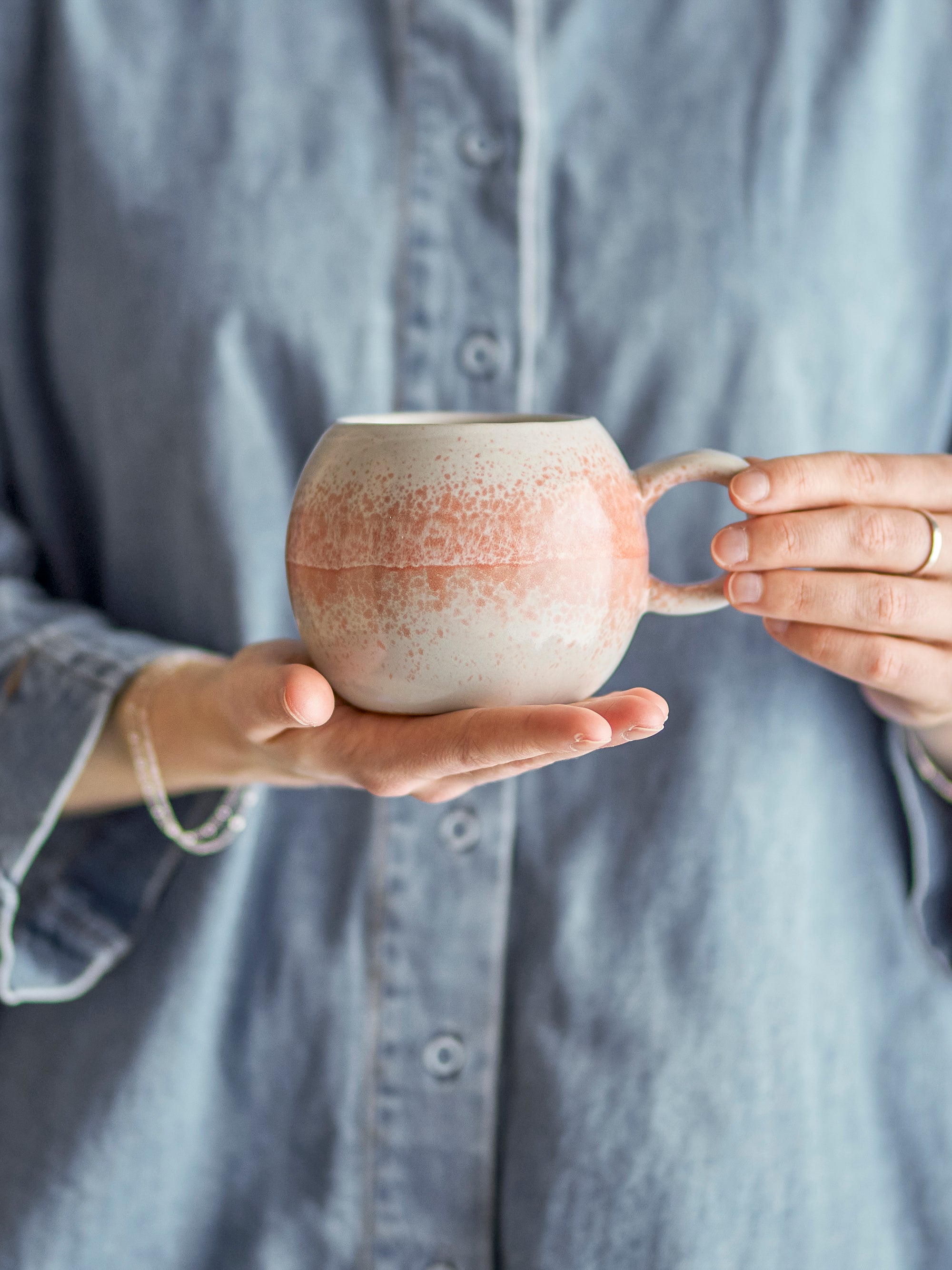 Bloomingville Paula Mugg, Orange, Stengods