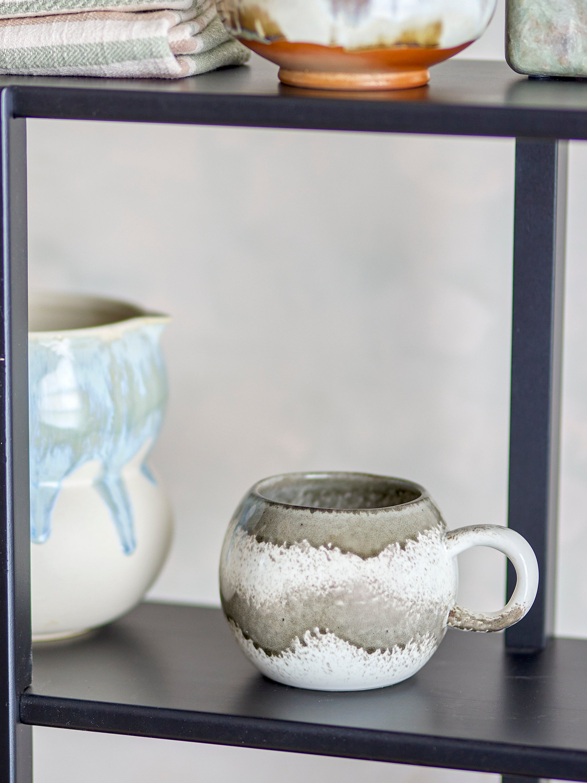 Bloomingville Paula Mugg, Grå, Stengods