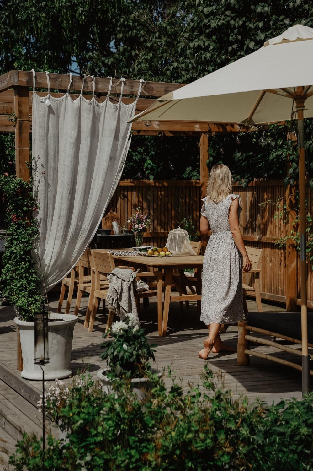 Brafab Trieste parasoll Natur 2,5 M