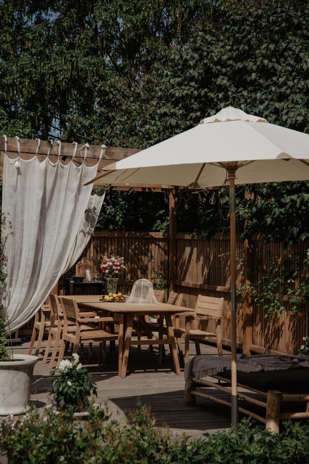 Brafab Trieste parasoll Natur 2,5 M