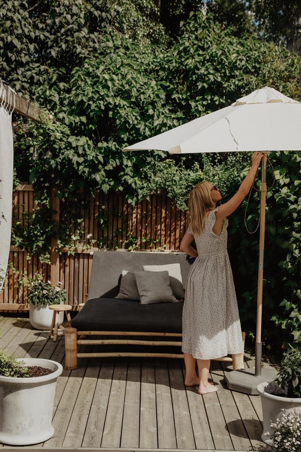 Brafab Trieste parasoll Natur 2,5 M