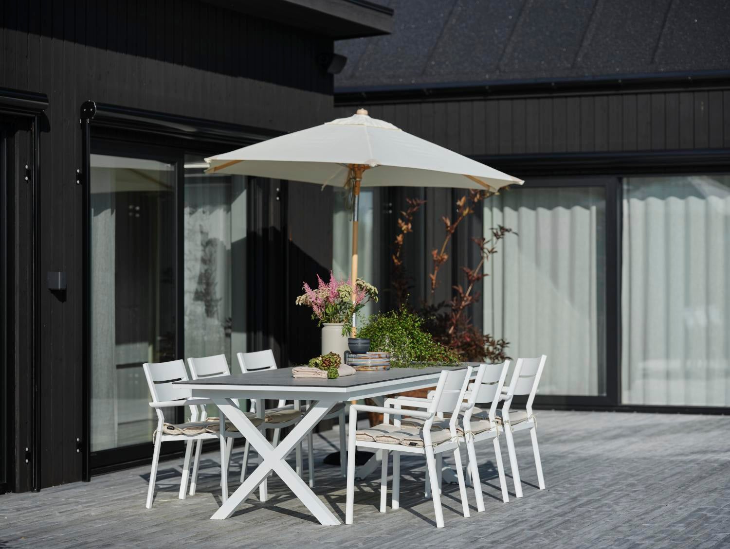 Brafab Trieste parasoll Natur 2,5 M