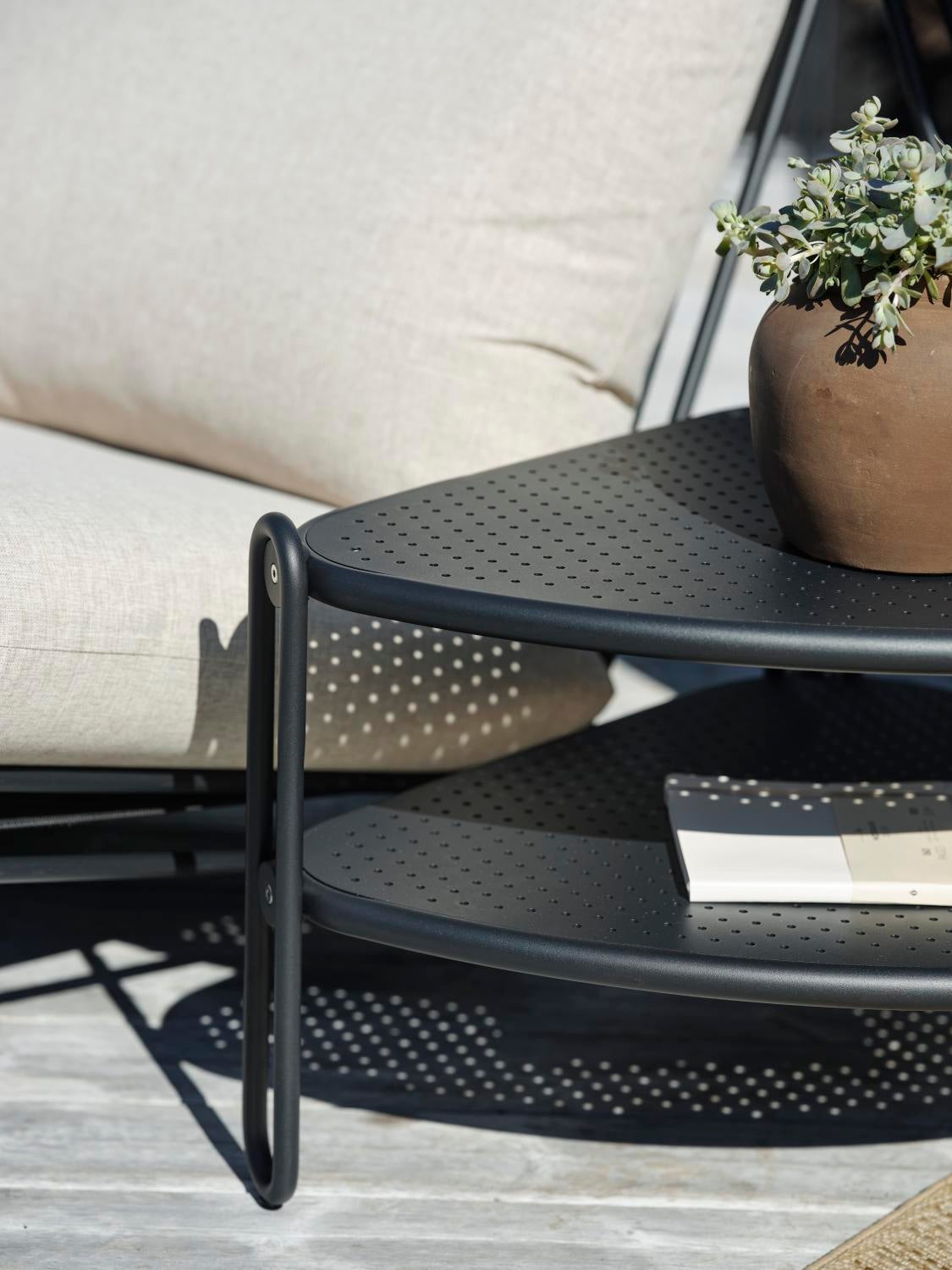 Brafab Blixt loungefåtölj Svart/Cley beige