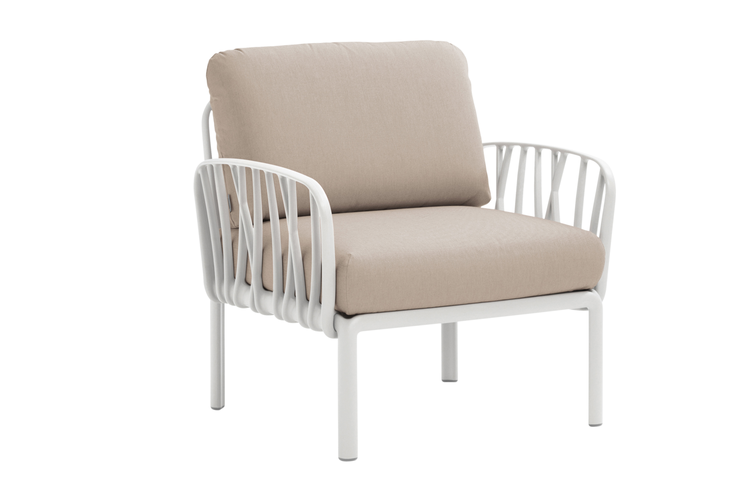 Brafab Komodo fåtölj Vit/beige