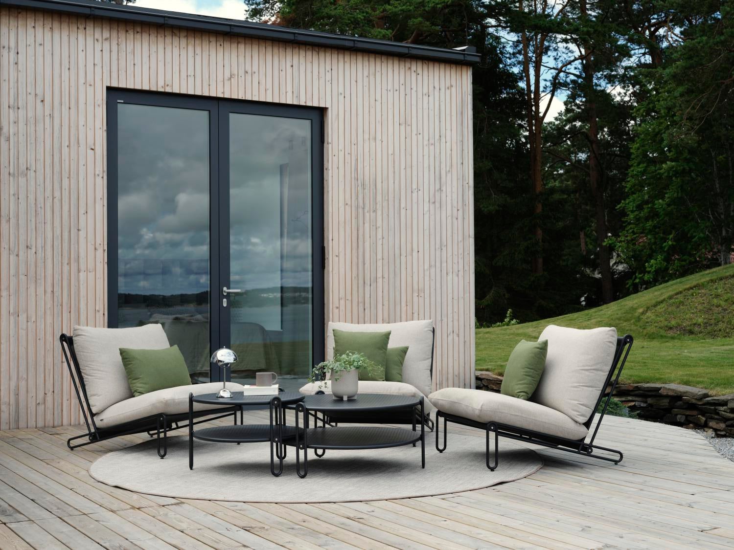 Brafab Blixt soffbord Svart 85 cm