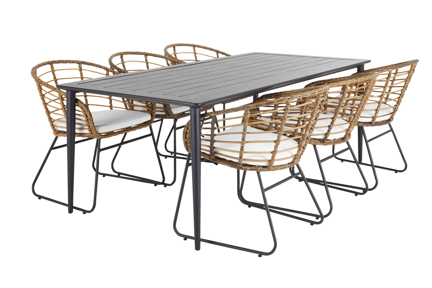 Brafab Nimes matbord Svart 200x98 cm