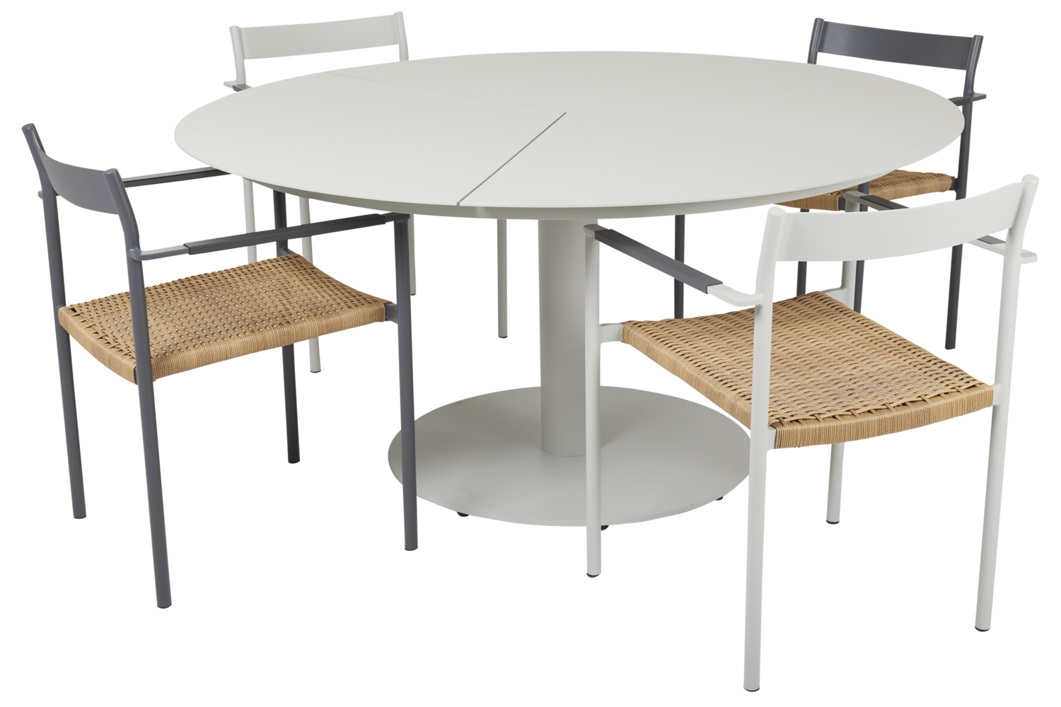 Brafab DK matstol Antracit/Natur