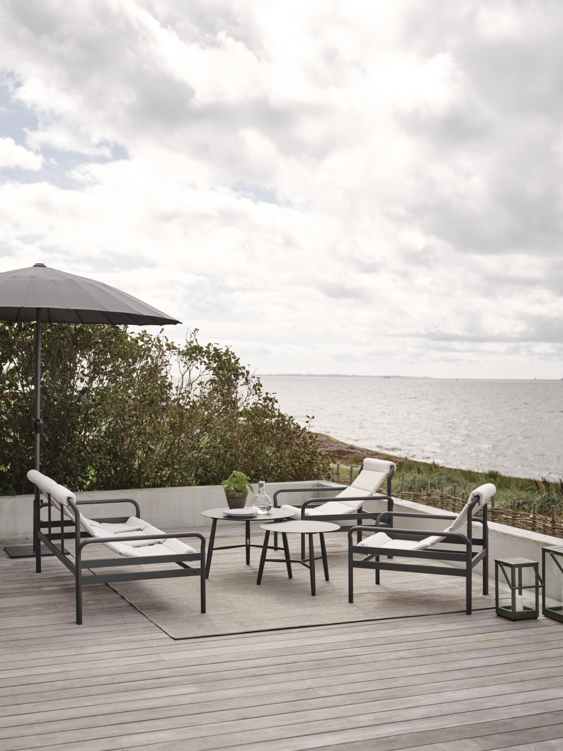 Brafab Vannes soffbord Svart 75 cm