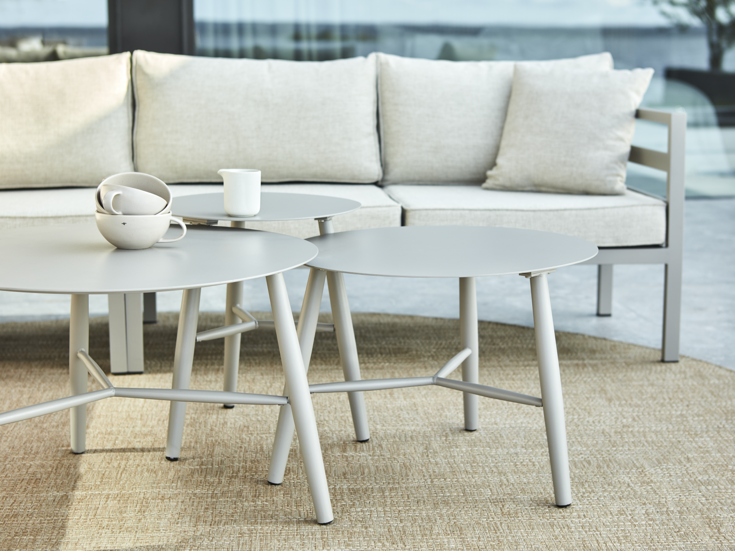 Brafab Vannes sidobord Khaki 45 cm