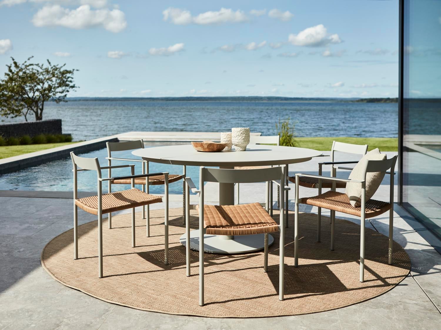 Brafab DK matstol Dusty Green/Natur