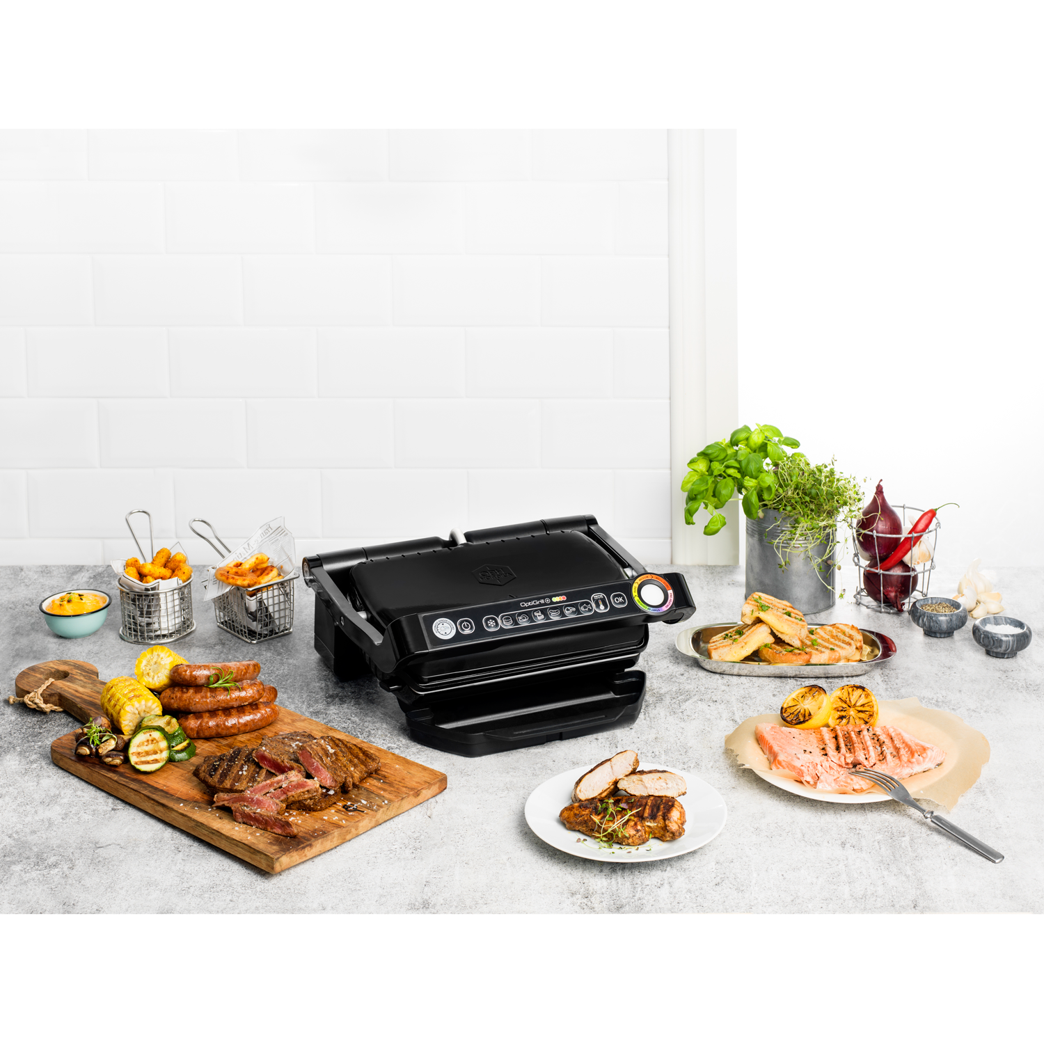 OBH Nordica Optigrill+ Black with Tray