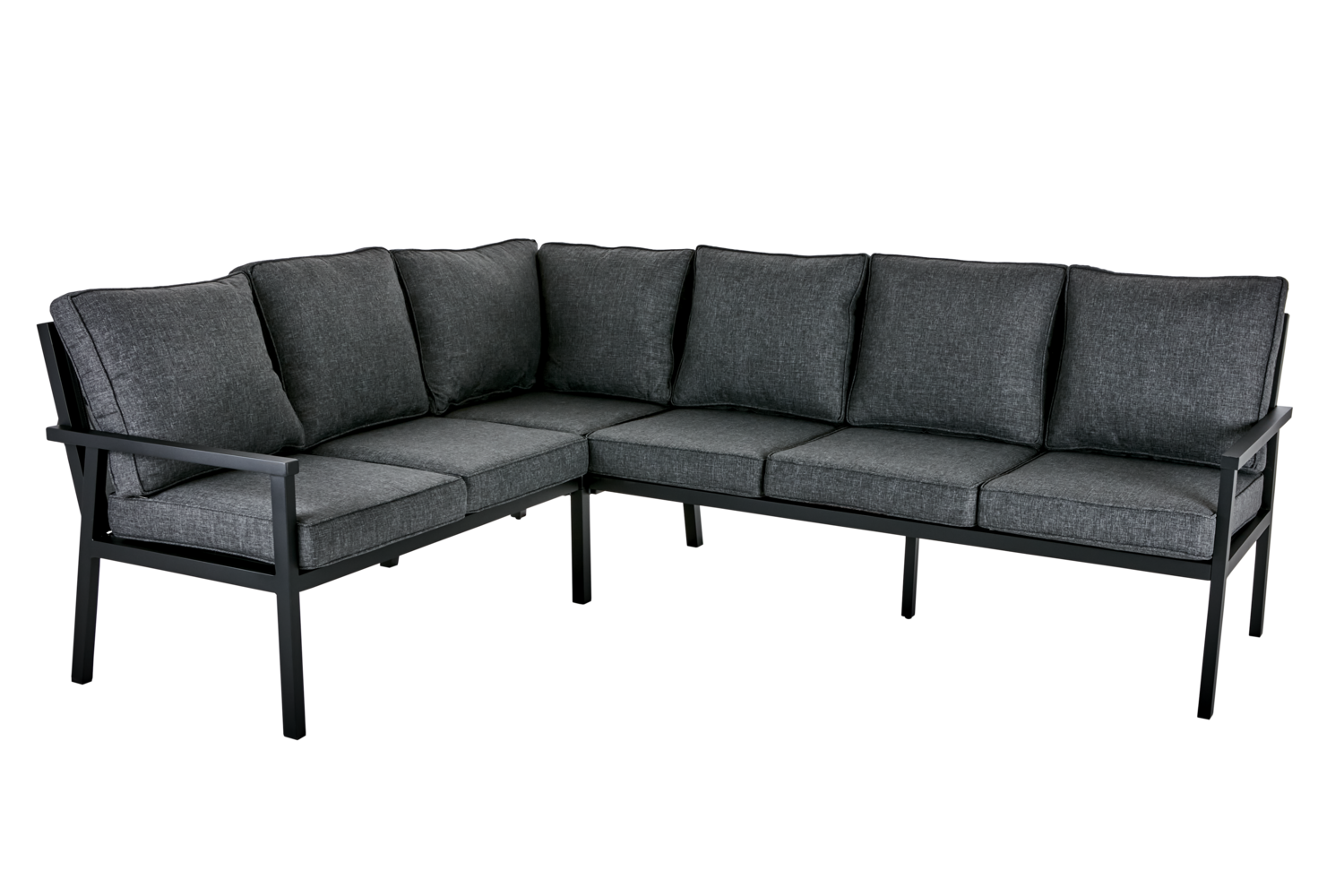 Brafab Rana hörnsoffa hög 252x195 cm svart