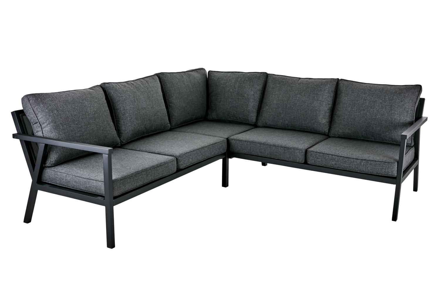 Brafab Rana hörnsoffa låg svart