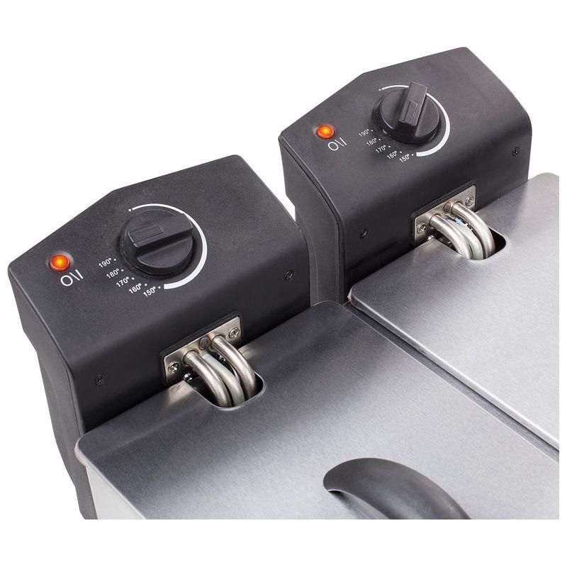 TristarFritös Dubbel 2x3L 2x1800W Rostfri