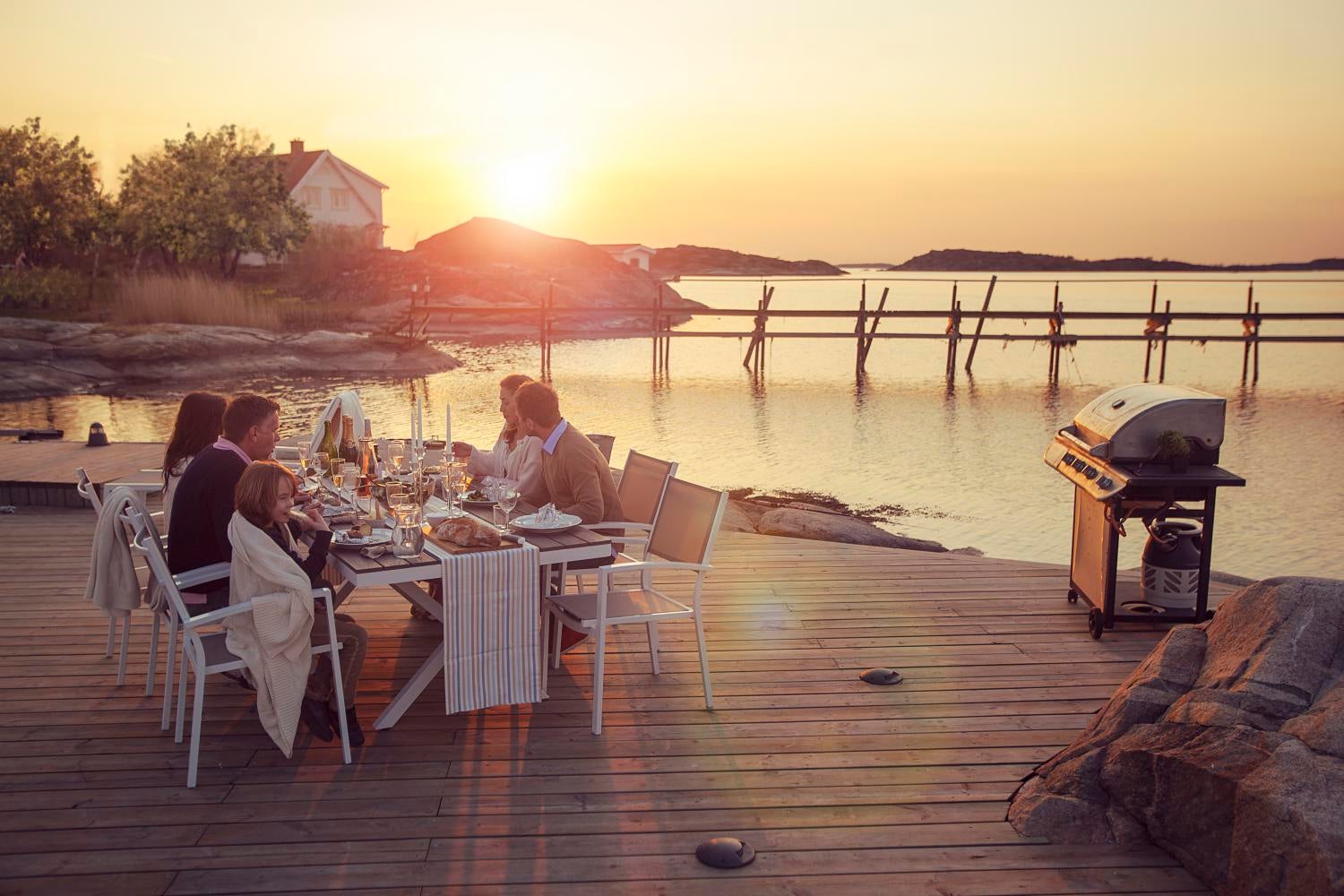 Brafab Leone karmstol Vit/grå