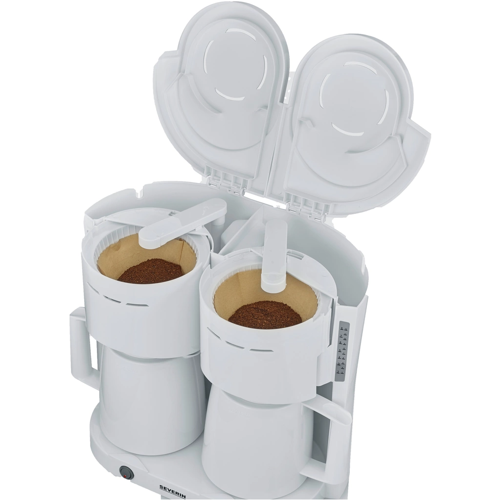 Severin Dubbel Termosbryggare KA9314 1000W Vit