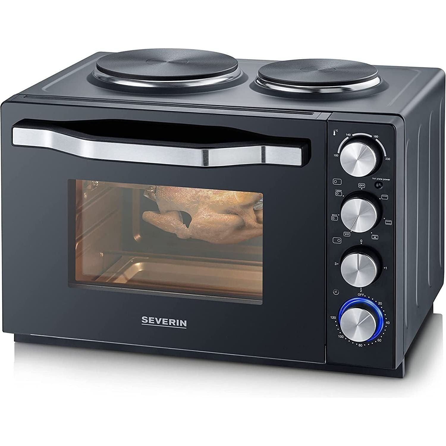 Severin Bänkspis med 2st plattor 30l 2500W TO2074