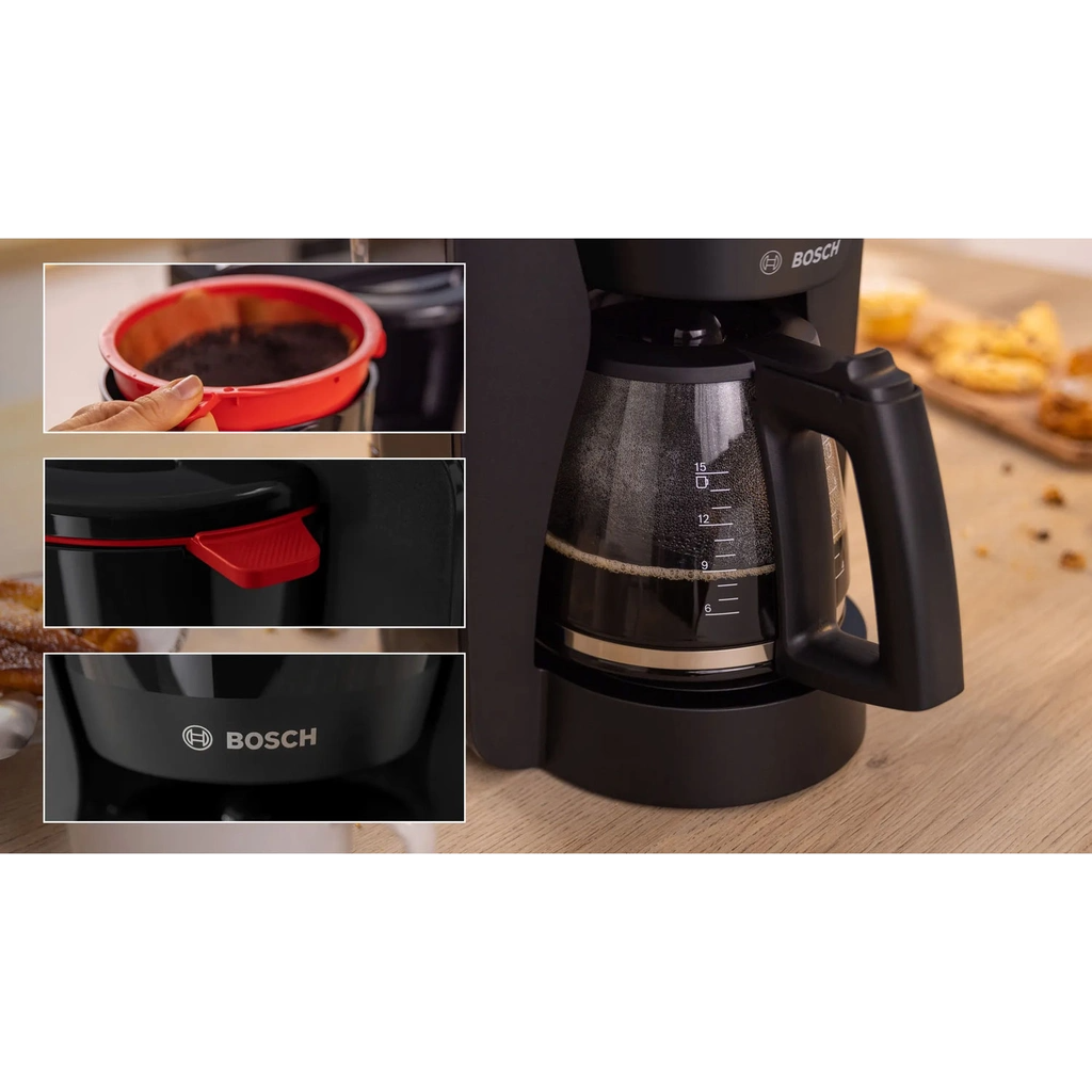 Bosch MyMoment kaffebryggare Med Glaskanna Svart