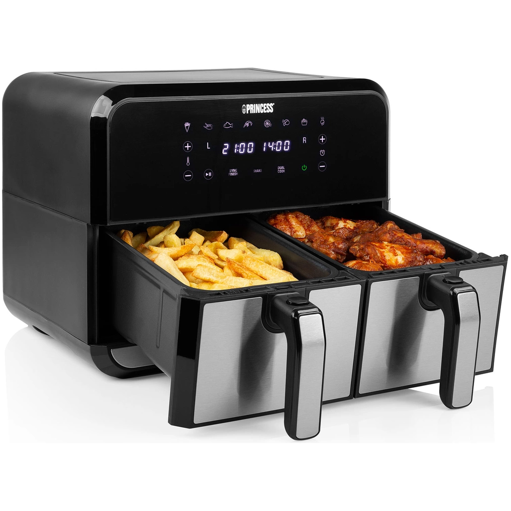 Princess Airfryer Dubbel 2X4l 2400W 1802074 Digital