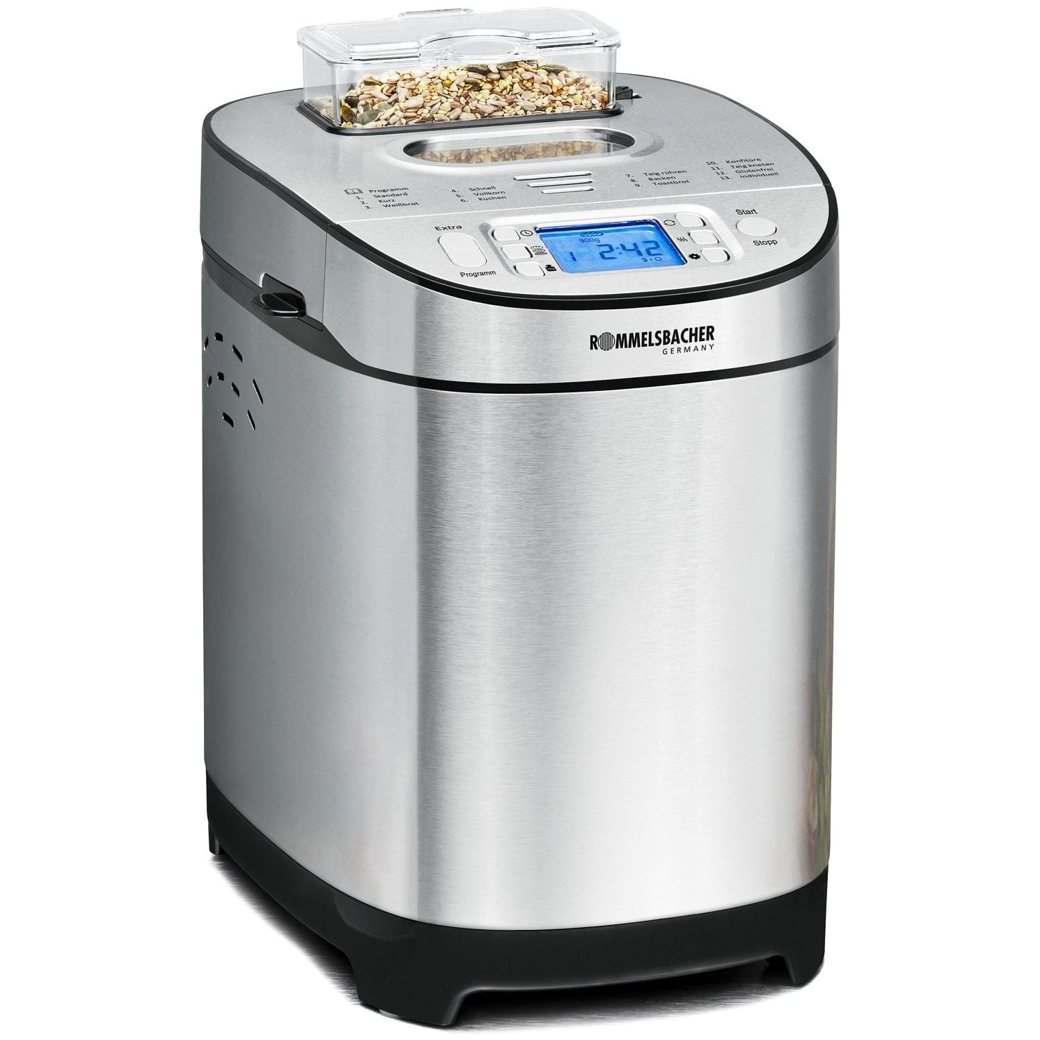 Rommelsbacher Bakmaskin BA 550 13 Bakprogram Gluten Free