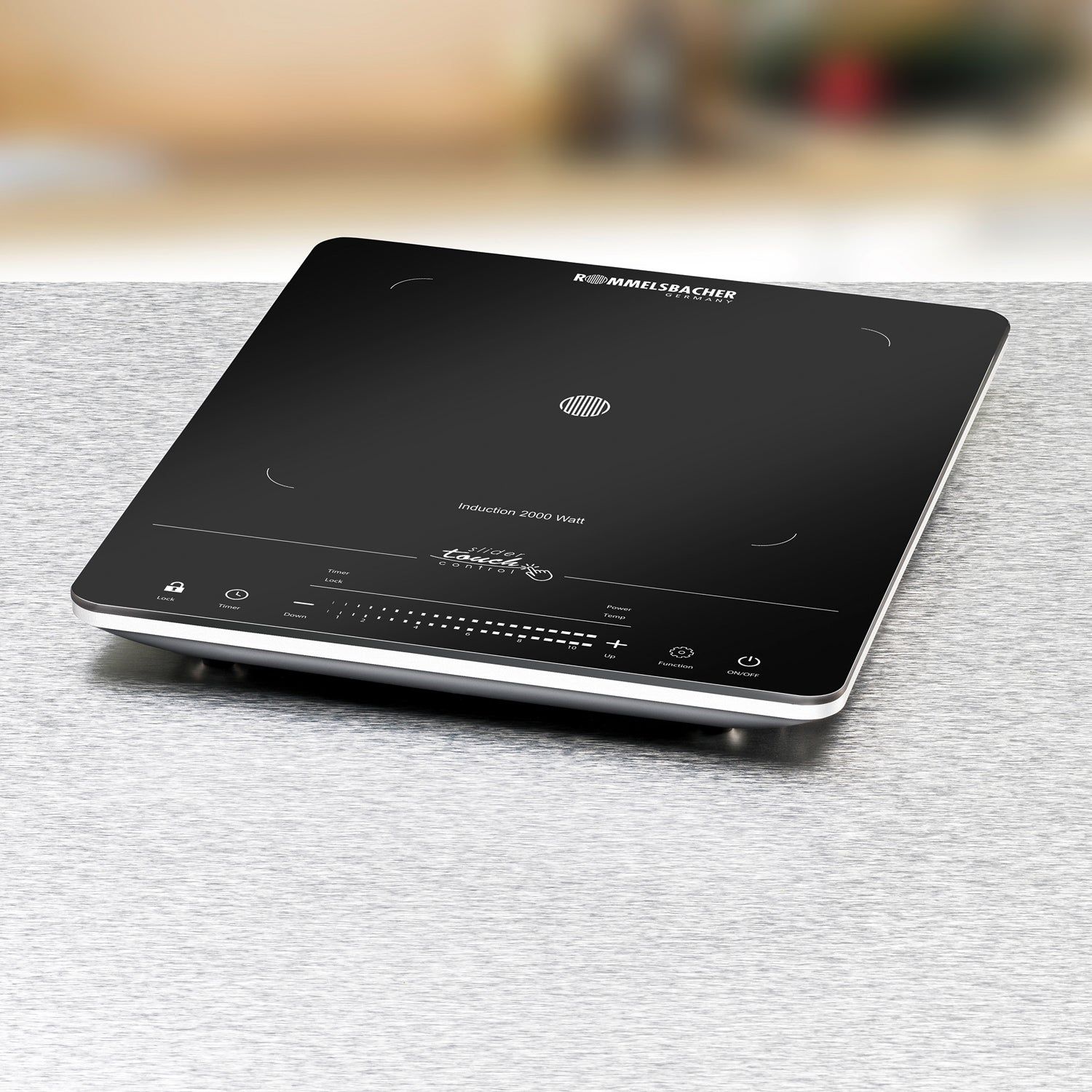 Rommelsbacher Kokplatta enkel Induktion CT 2020/IN LED 2000W