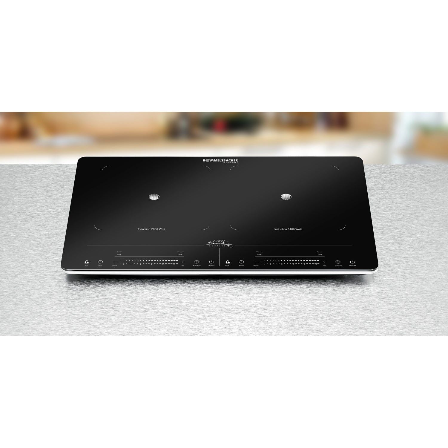 Rommelsbacher Kokplatta Dubbel Induktion CT 3420/IN 2000W LED