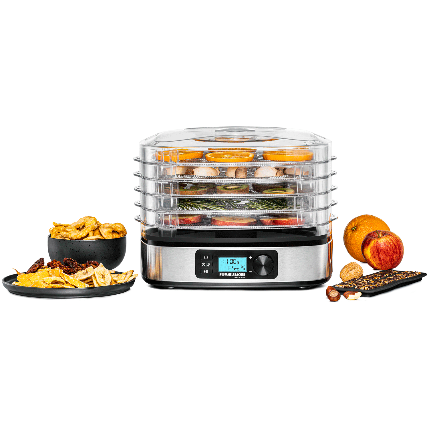 Rommelsbacher Frukt & Svamptork DA 350 350W LCD Timer 5rack